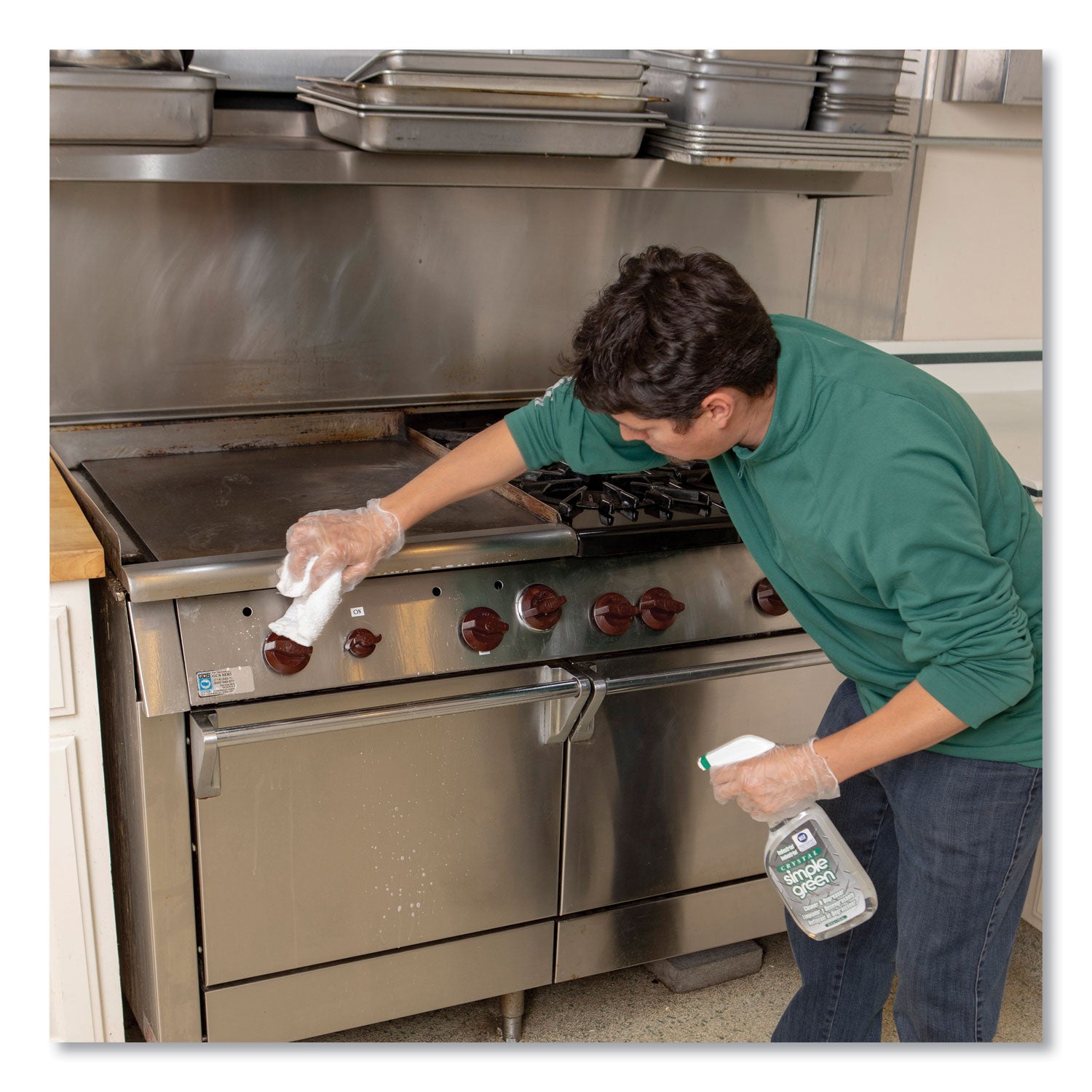 Simple Green® Crystal Industrial Cleaner/degreaser, 24 Oz Spray Bottle, 12/carton