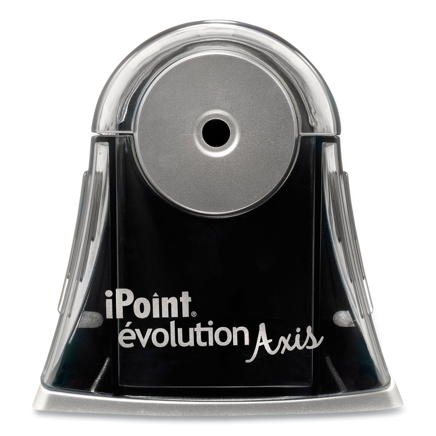 Westcott® Ipoint Evolution Axis Pencil Sharpener, Ac-Powered, 4.25 X 7 X 4.75, Black/silver