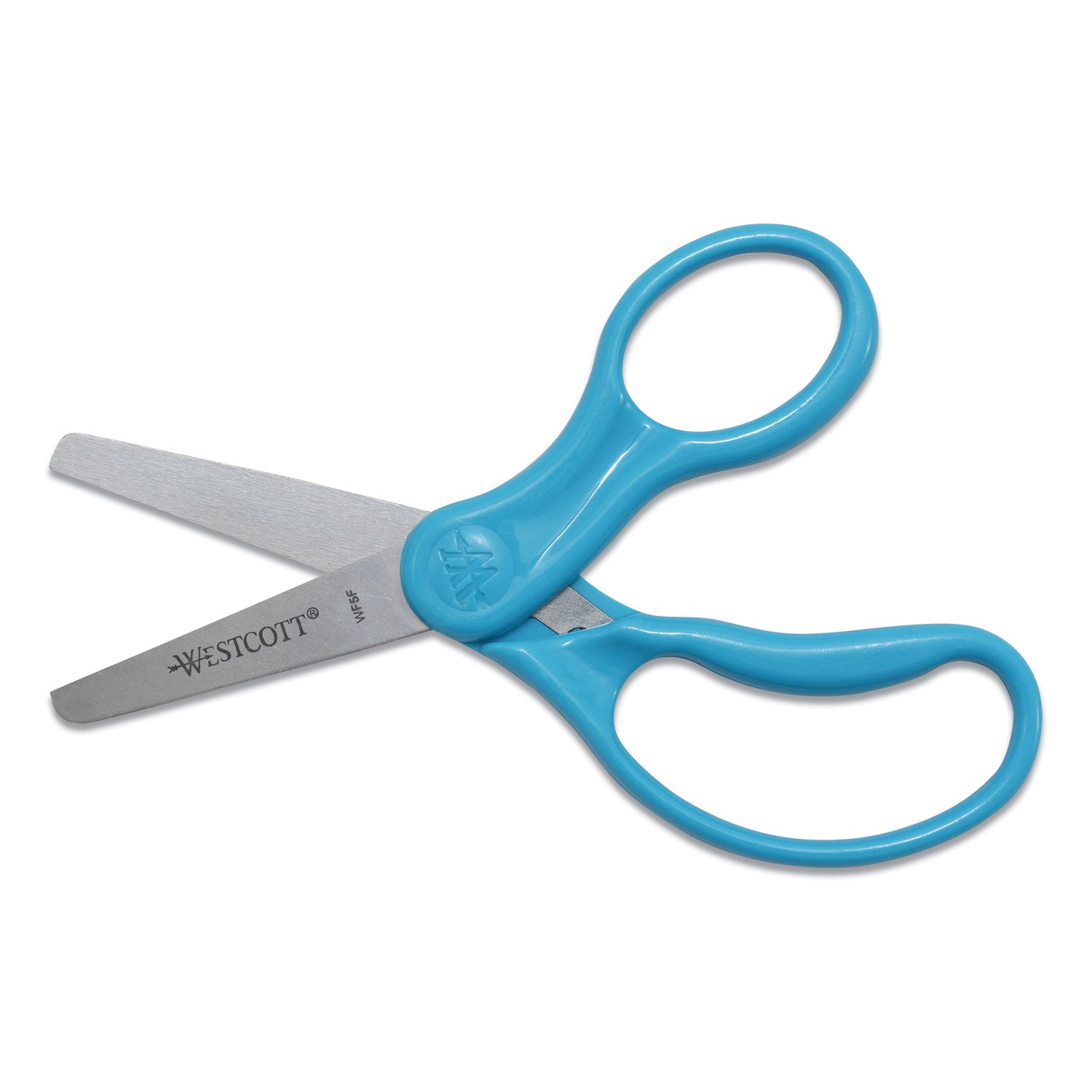 Westcott® For Kids Scissors, Rounded Tip, 5" Long, 1.75" Cut Length, Straight Handle, Randomly Assorted Handle Color