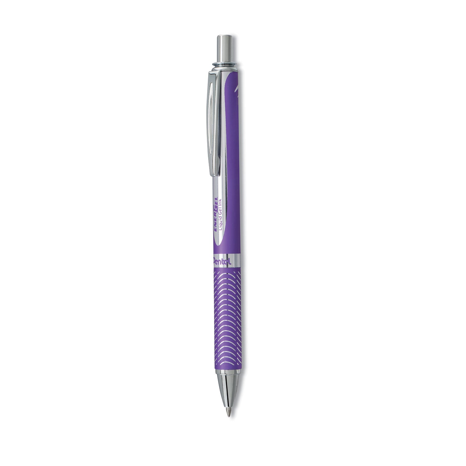EnerGel Alloy RT Gel Pen, Retractable, Medium 0.7 mm, Violet Ink, Violet Barrel