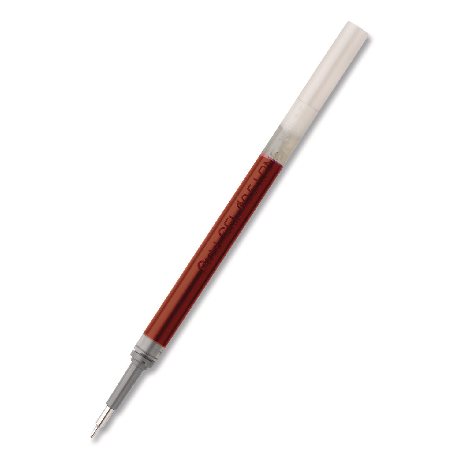 Pentel® Refill For Pentel Energel Retractable Liquid Gel Pens, Fine Needle Tip, Red Ink