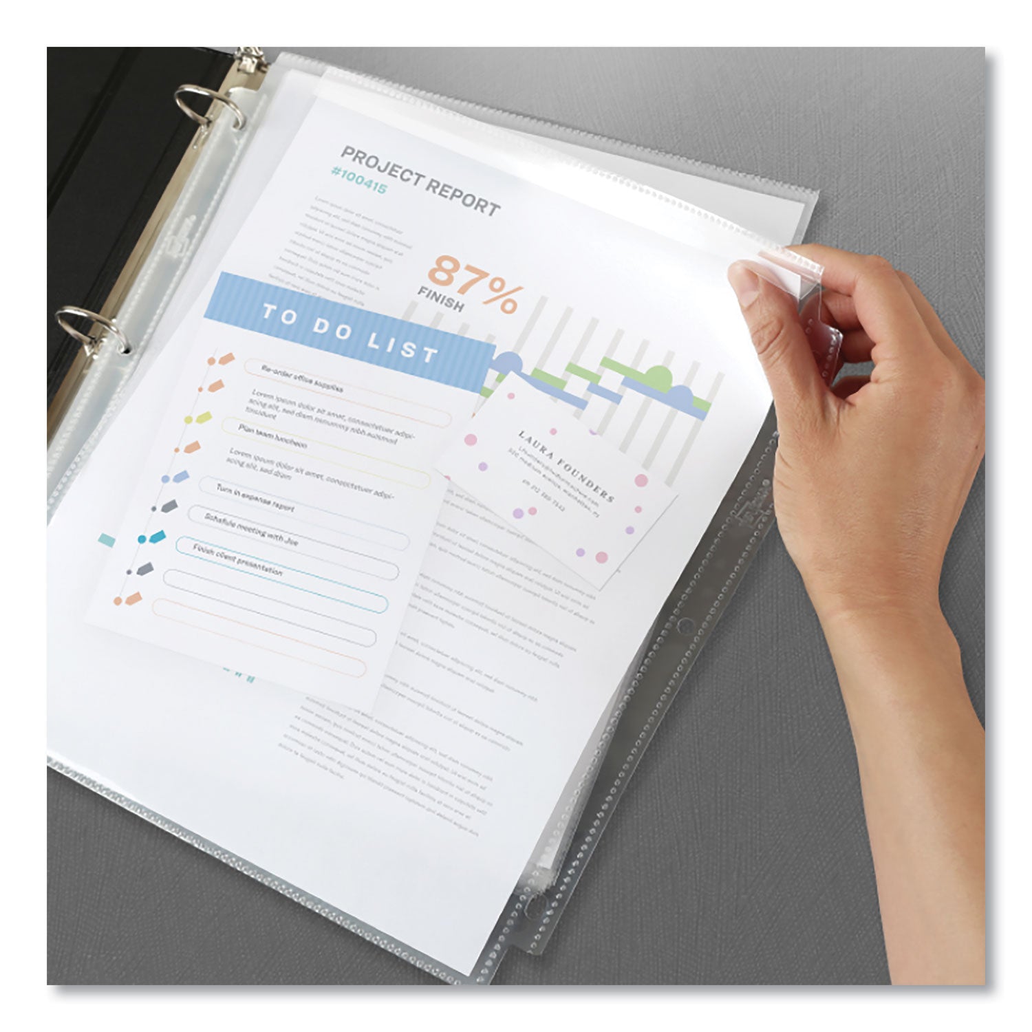 Avery® Secure Top Sheet Protectors, Super Heavy Gauge, Letter, Diamond Clear, 25/pack