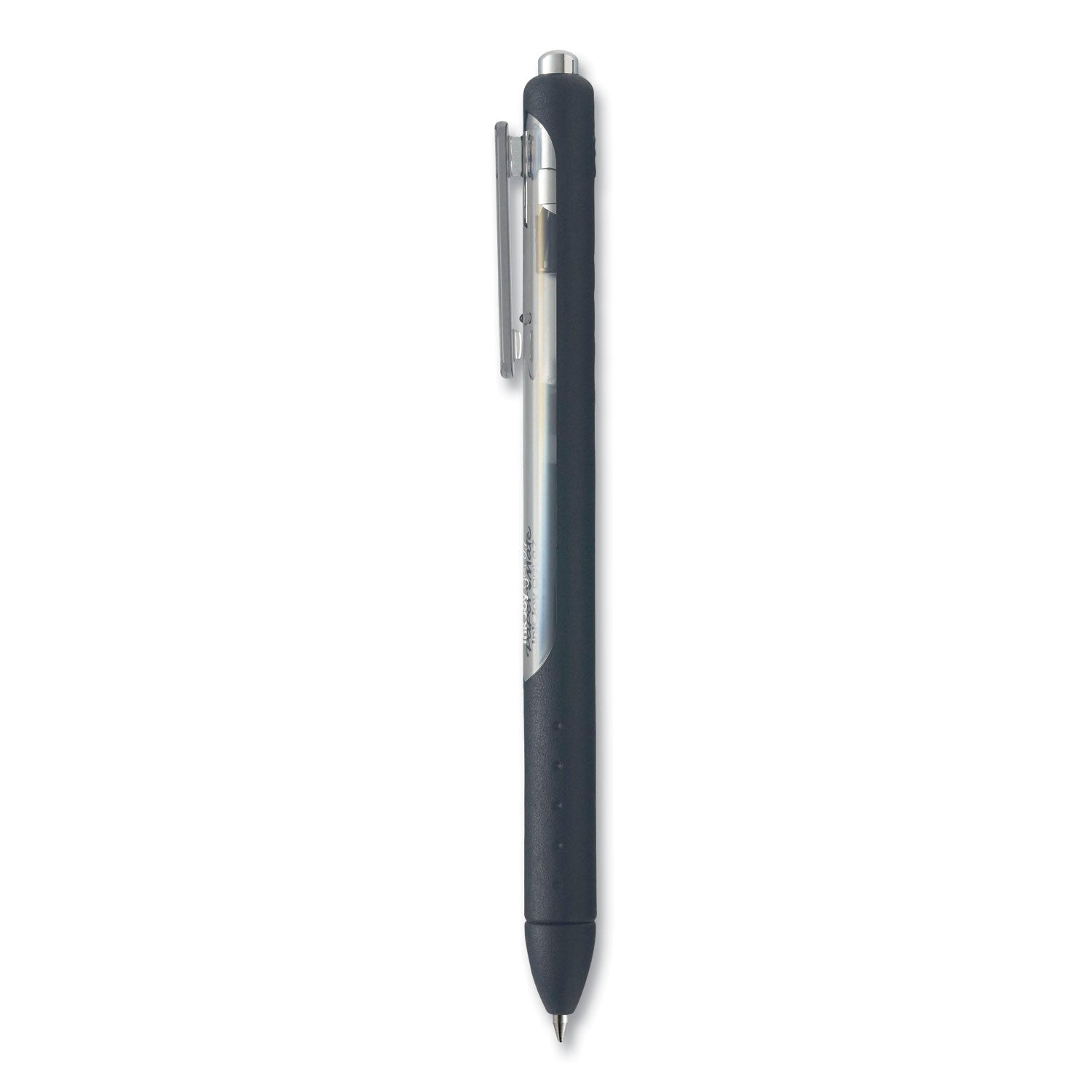 Paper Mate® InkJoy Gel Pen, Retractable, Medium 0.7 mm, Black Ink, Black/Smoke Barrel, 3/Pack
