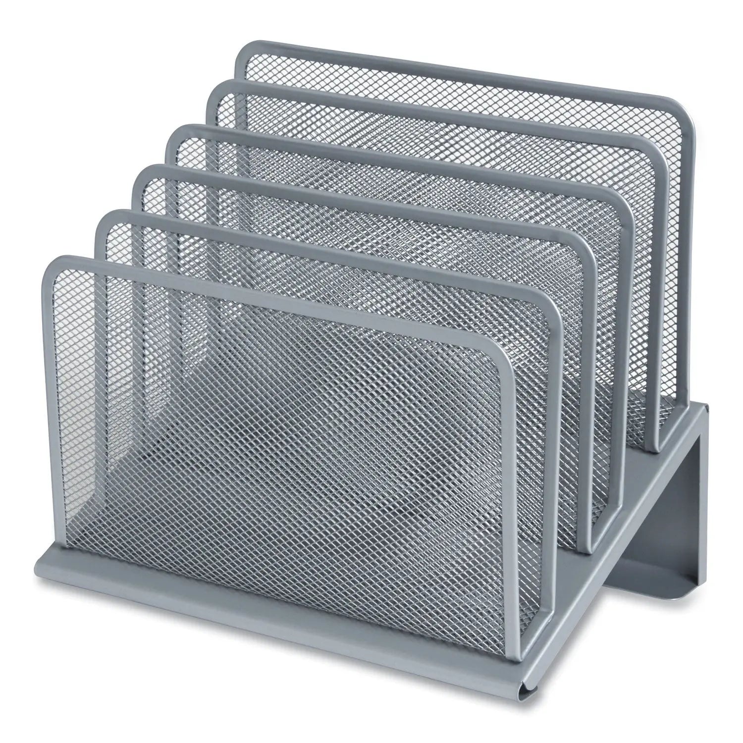 Wire Mesh Incline Sorter, Open Design, 5 Sections, Letter-Size, 7.72 x 11.65 x 10.83, Silver TRU RED™ Flipcost