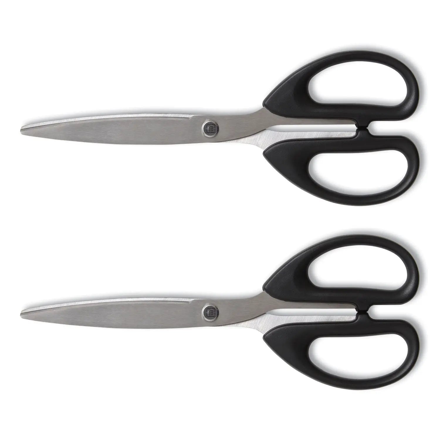 Stainless Steel Scissors, 7" Long, 2.64" Cut Length, Straight Assorted Color Handles, 2/Pack TRU RED™ Flipcost
