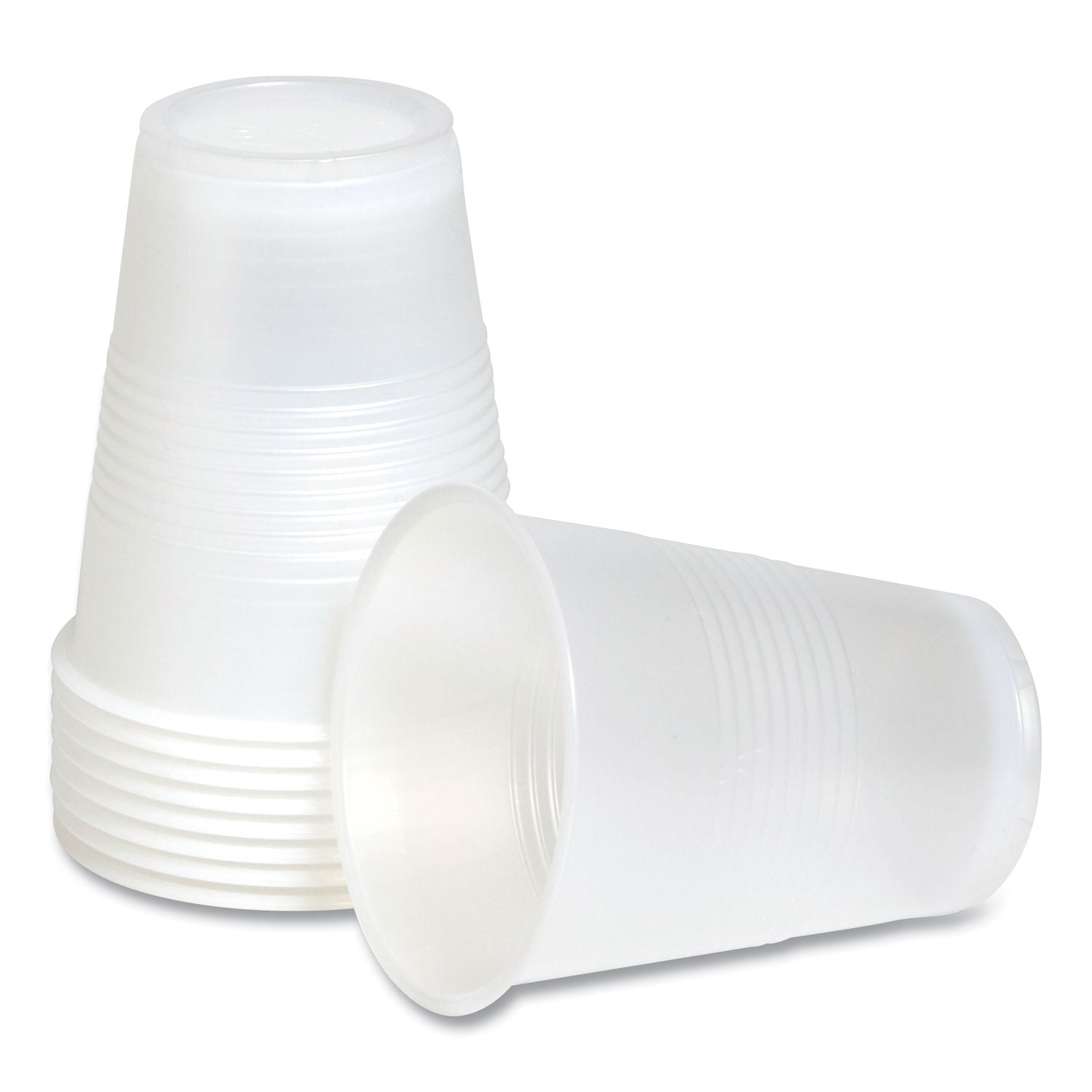 Perk™ Plastic Cold Cups, 7 oz, Clear, 100/Pack