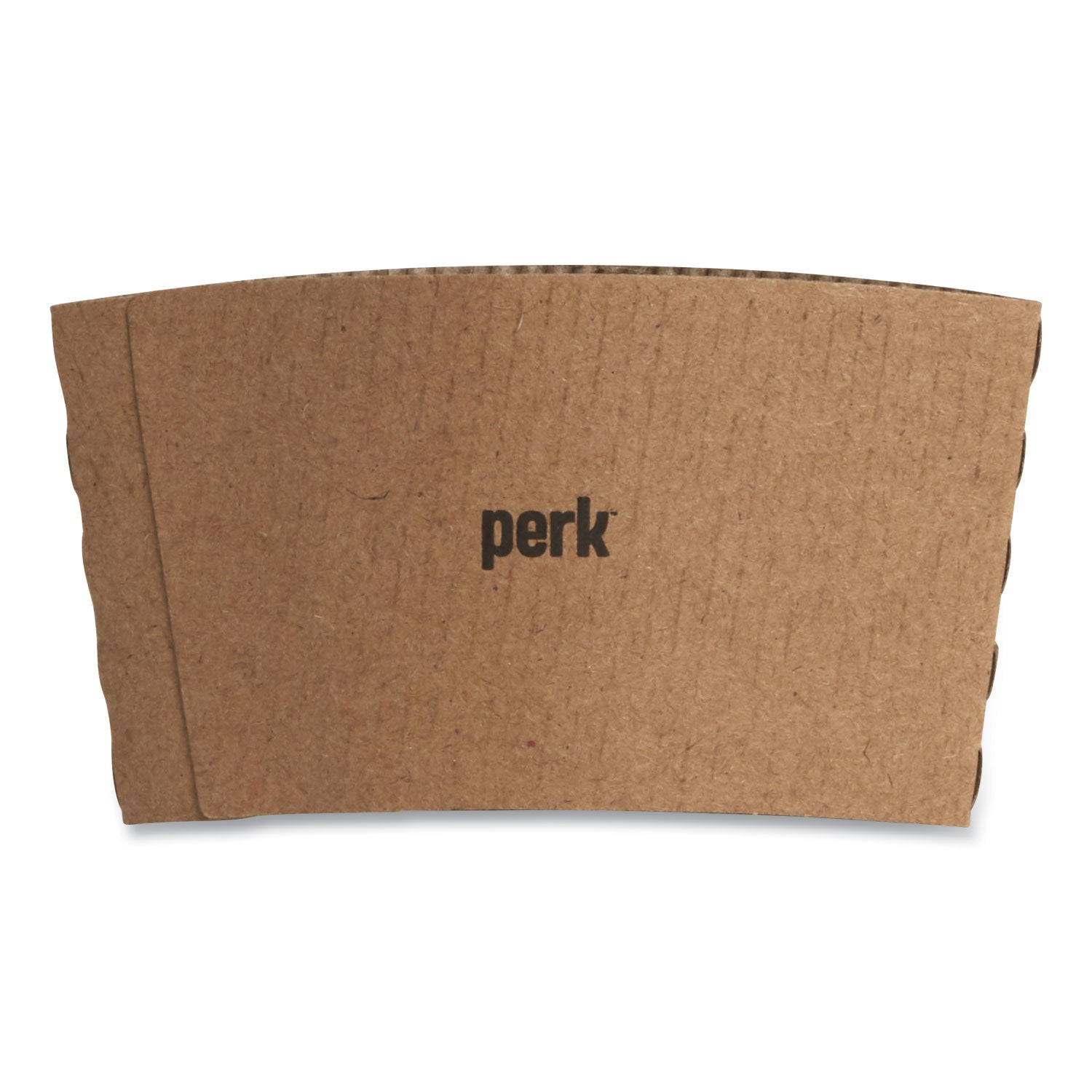 Perk™ Paper Hot Cup Sleeves, Fits 10, 12, 16 Oz Cups, Brown, 500/pack