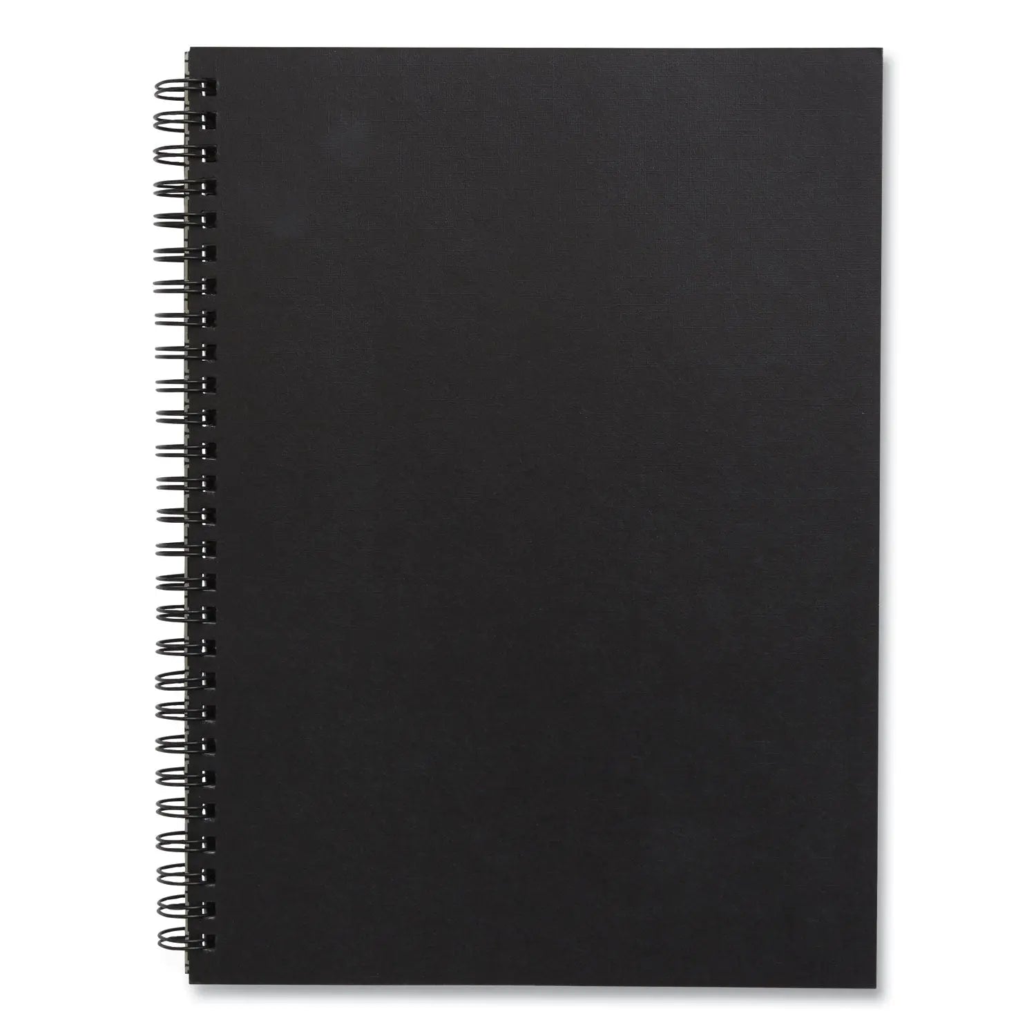 Wirebound Soft-Cover Notebook, 1-Subject, Narrow Rule, Black Cover, (80) 9.5 x 6.5 Sheets