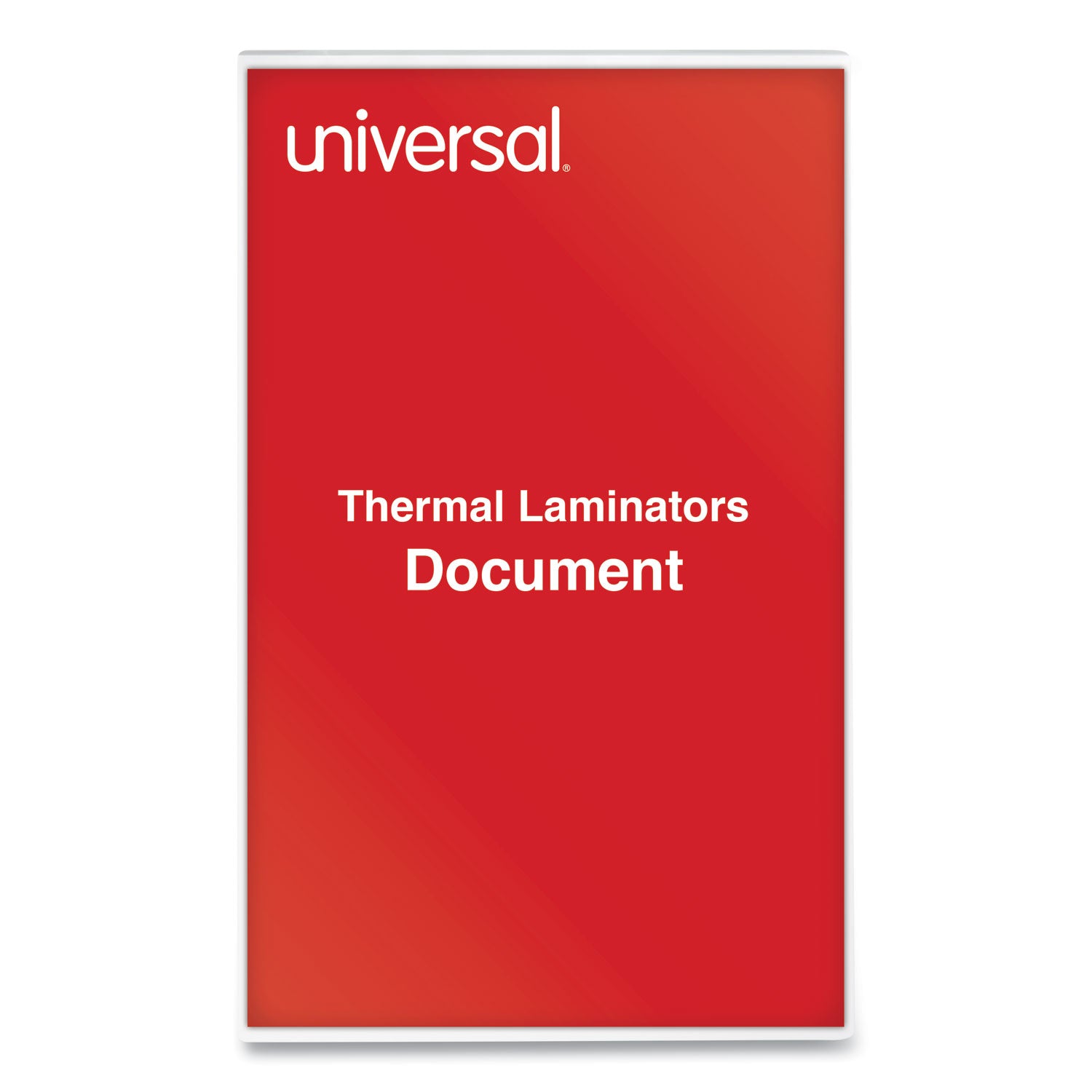 Universal® Laminating Pouches, 3 Mil, 9" X 14.5", Gloss Clear, 25/pack