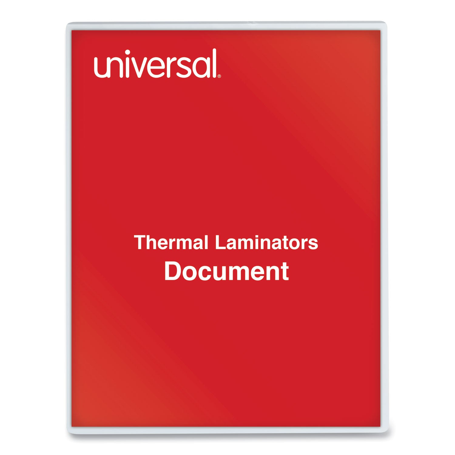 Universal® Laminating Pouches, 3 Mil, 9" X 11.5", Gloss Clear, 25/pack