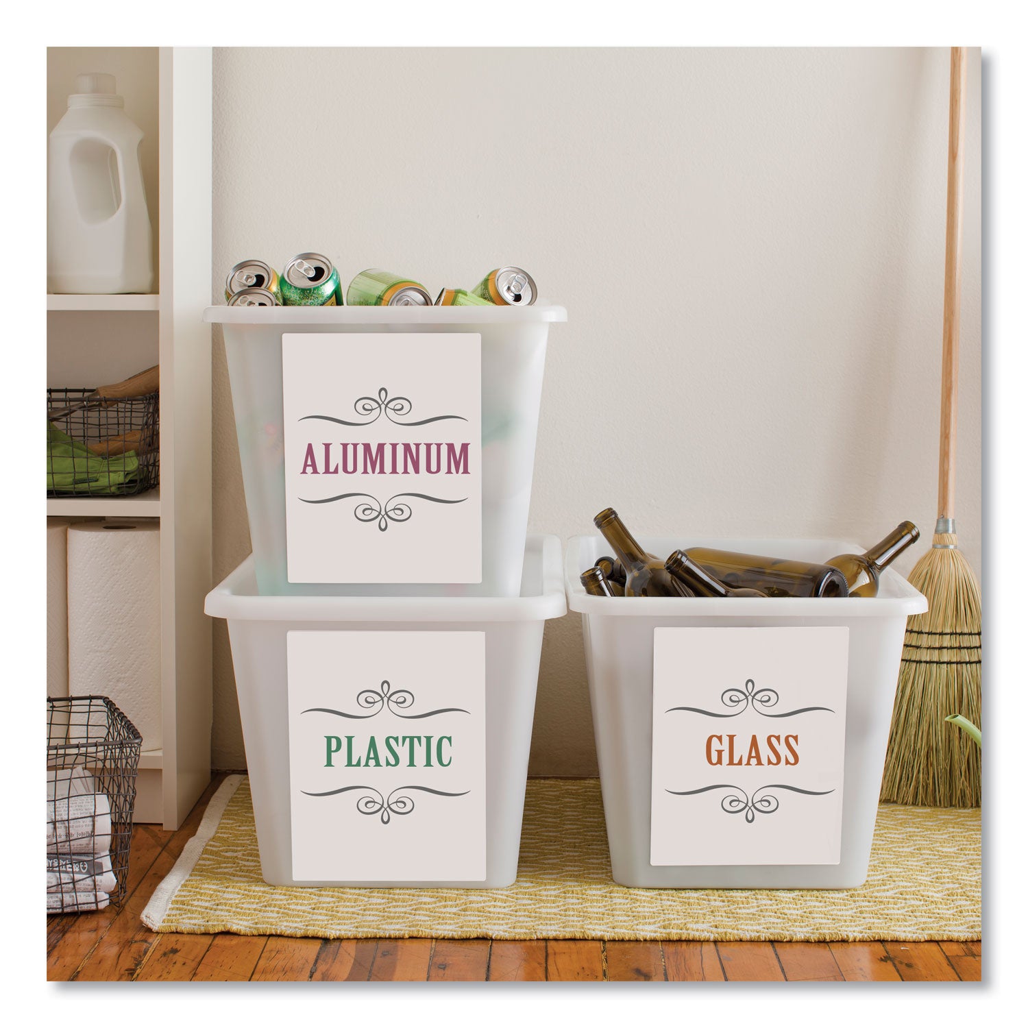 Avery® Shipping Labels With Trueblock Technology, Inkjet Printers, 8.5 X 11, White, 100/box