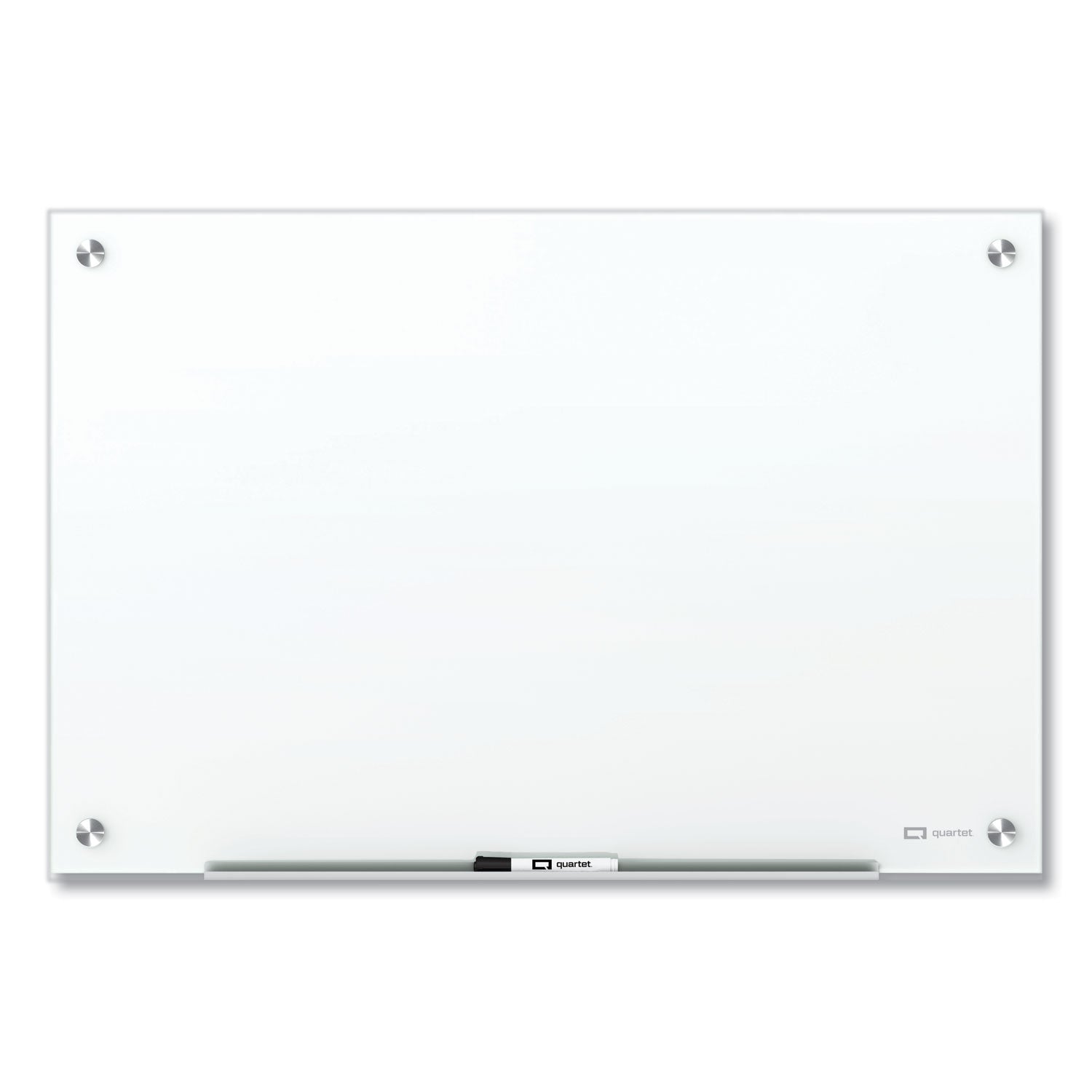 Brilliance Glass Dry-Erase Boards, 48 x 48, White Surface