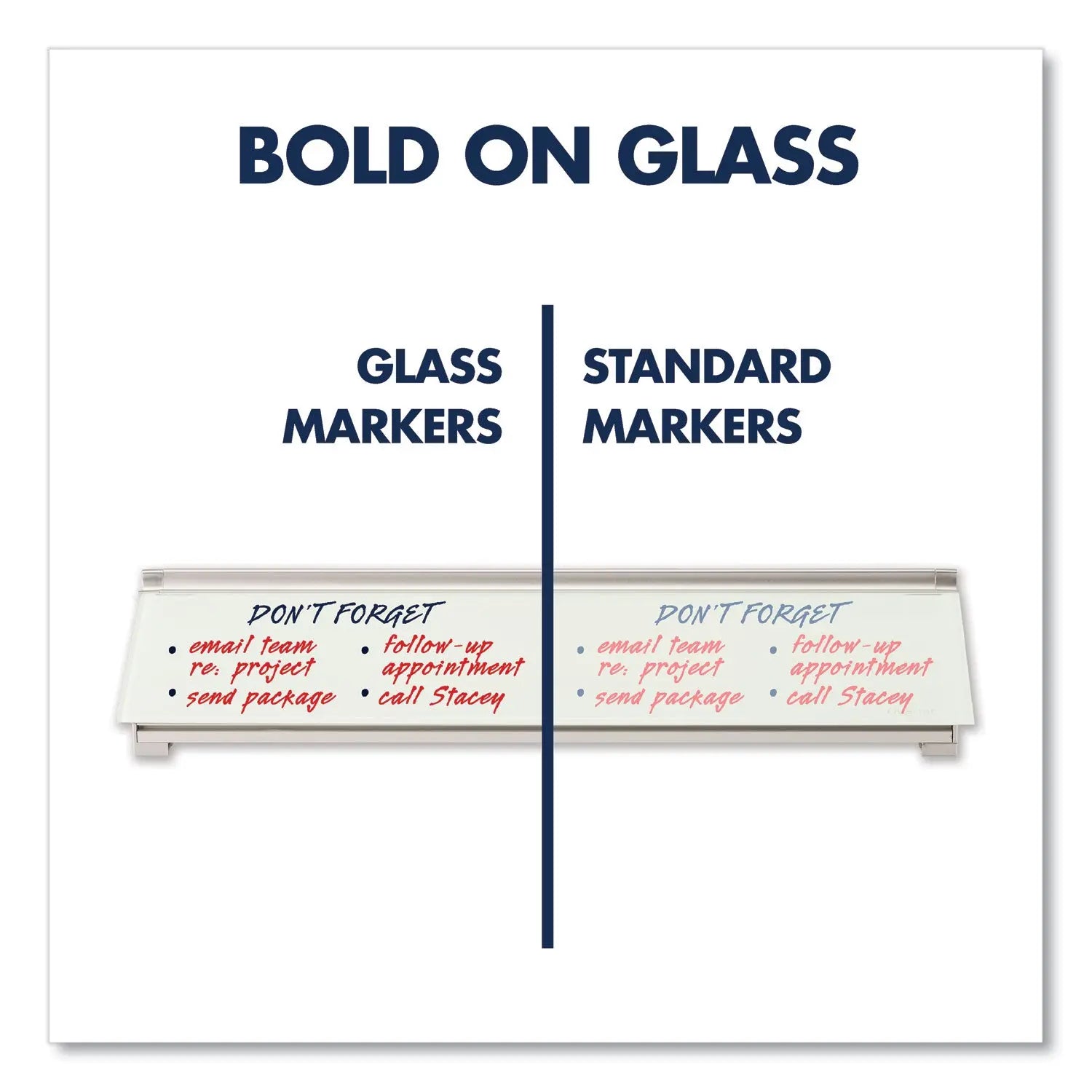 Premium Glass Board Dry Erase Marker, Fine Bullet Tip, Assorted Colors, 4/Pack Quartet® Flipcost