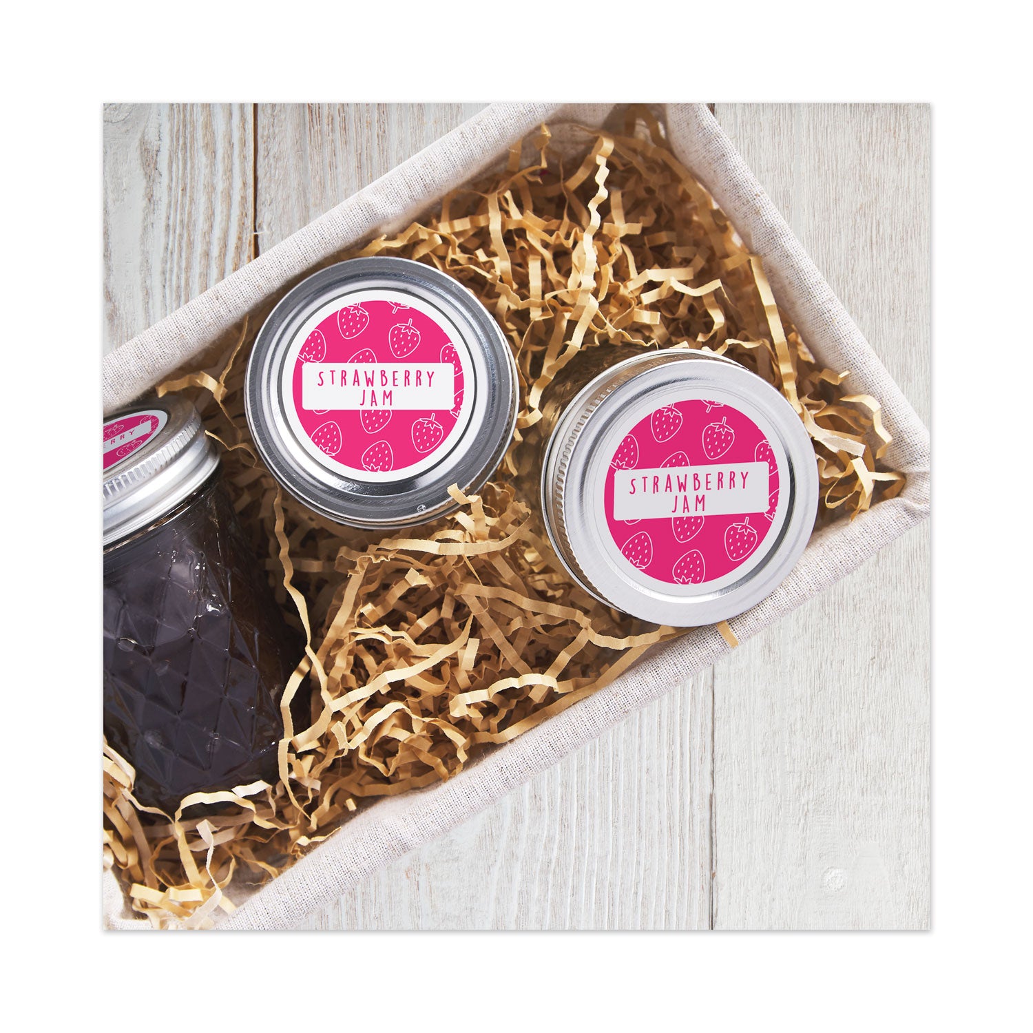 Avery® Permanent Laser Print-To-The-Edge Id Labels W/surefeed, 2 1/2"dia, White, 300/pk