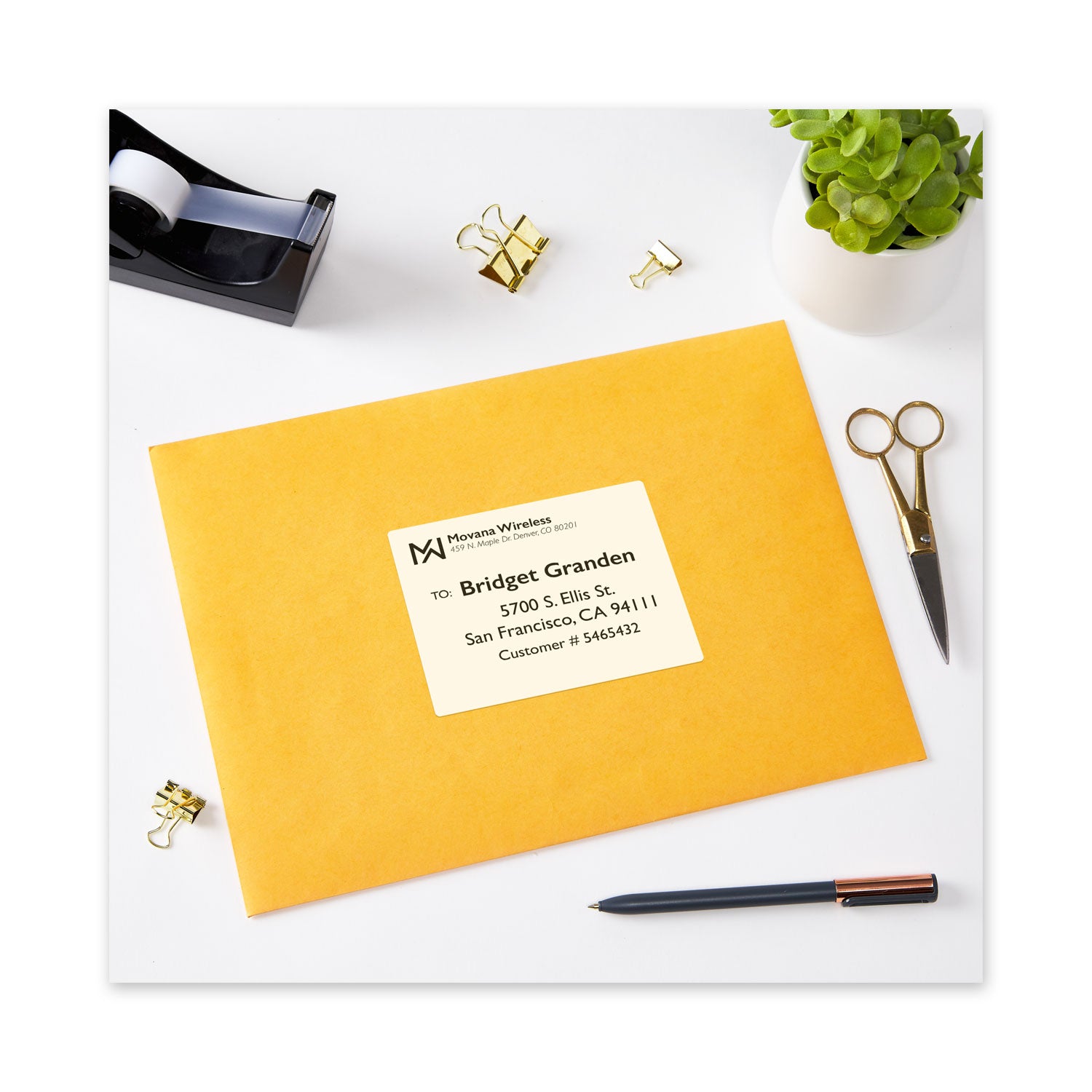 Avery® Waterproof Shipping Labels With Trueblock And Sure Feed, Laser Printers, 3.33 X 4, White, 6/sheet, 50 Sheets/pack