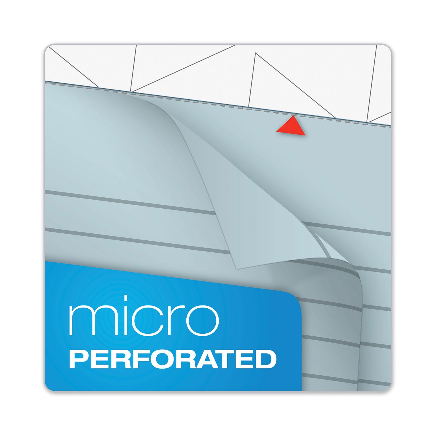 TOPS™ Prism + Colored Writing Pads, Wide/legal Rule, 50 Pastel Blue 8.5 X 11.75 Sheets, 12/pack