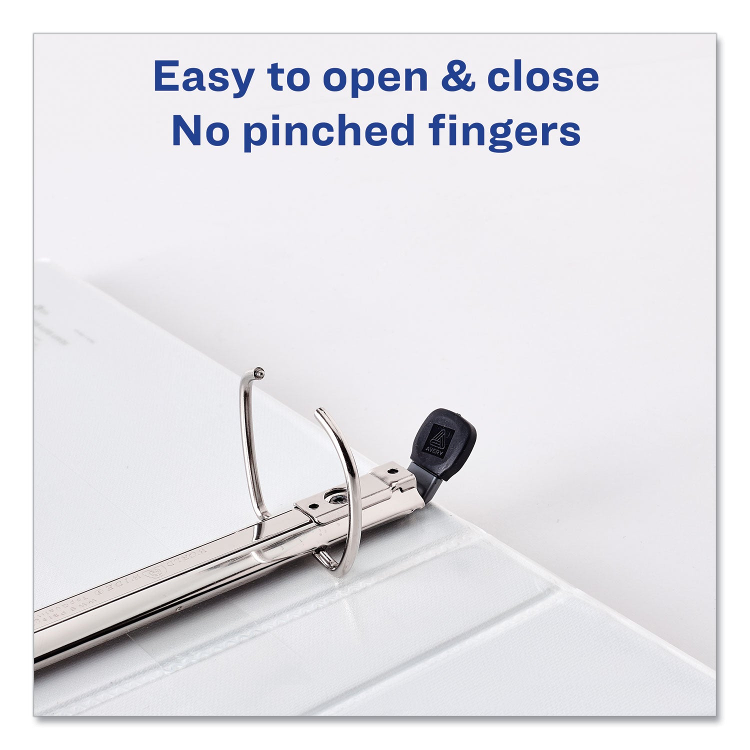 Avery® Framed View Heavy-Duty Binders, 3 Rings, 1" Capacity, 11 X 8.5, White