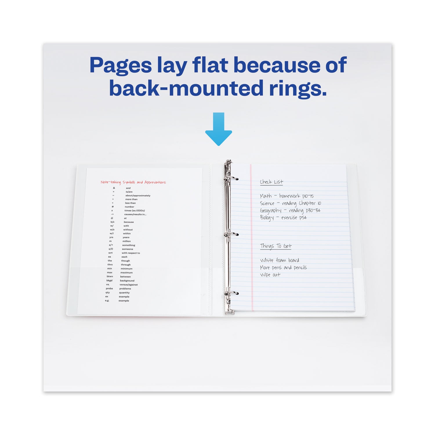 Avery® Framed View Heavy-Duty Binders, 3 Rings, 1.5" Capacity, 11 X 8.5, White