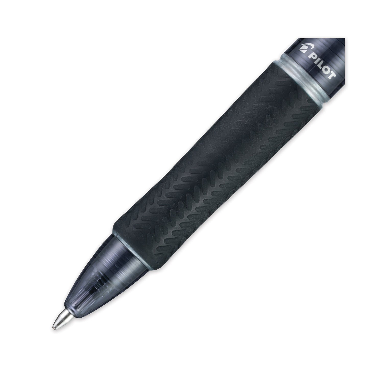 Pilot® Acroball Colors Advanced Ink Hybrid Gel Pen, Retractable, Medium 1 mm, Black Ink, Smoke/Black Barrel, Dozen