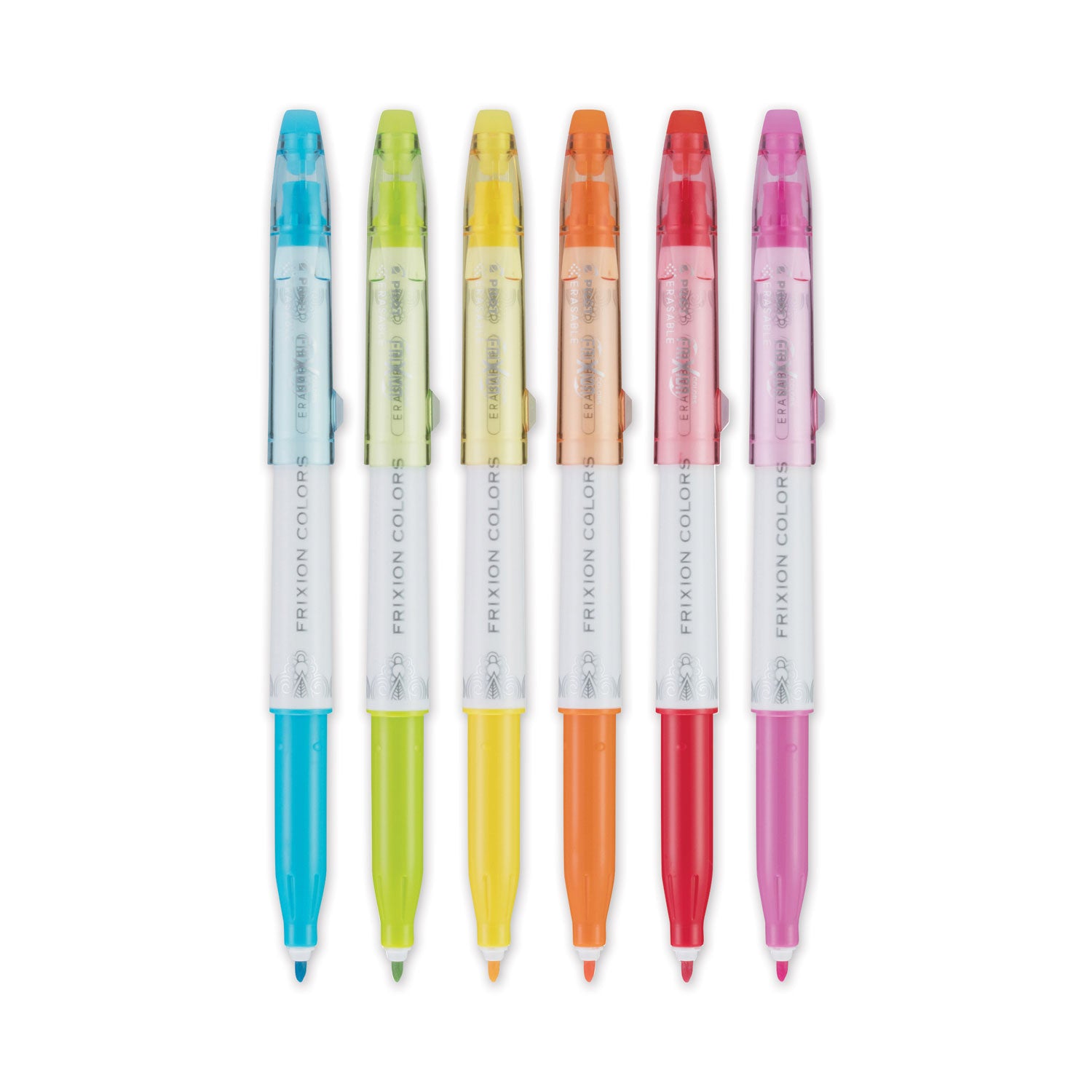 Pilot® FriXion Colors Erasable Porous Point Pen, Stick, Bold 2.5 mm, Assorted Artistic Ink and Barrel Colors, 6/Pack