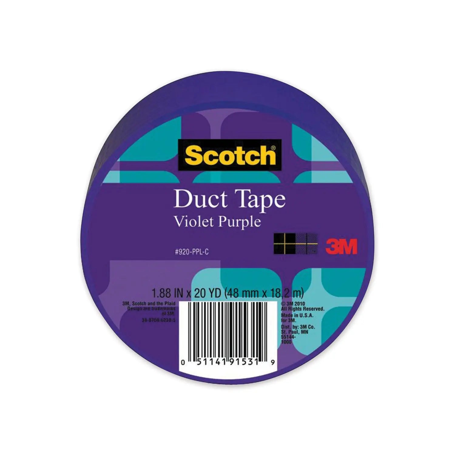 Duct Tape, 1.88" x 20 yds, Violet Purple Scotch® Flipcost