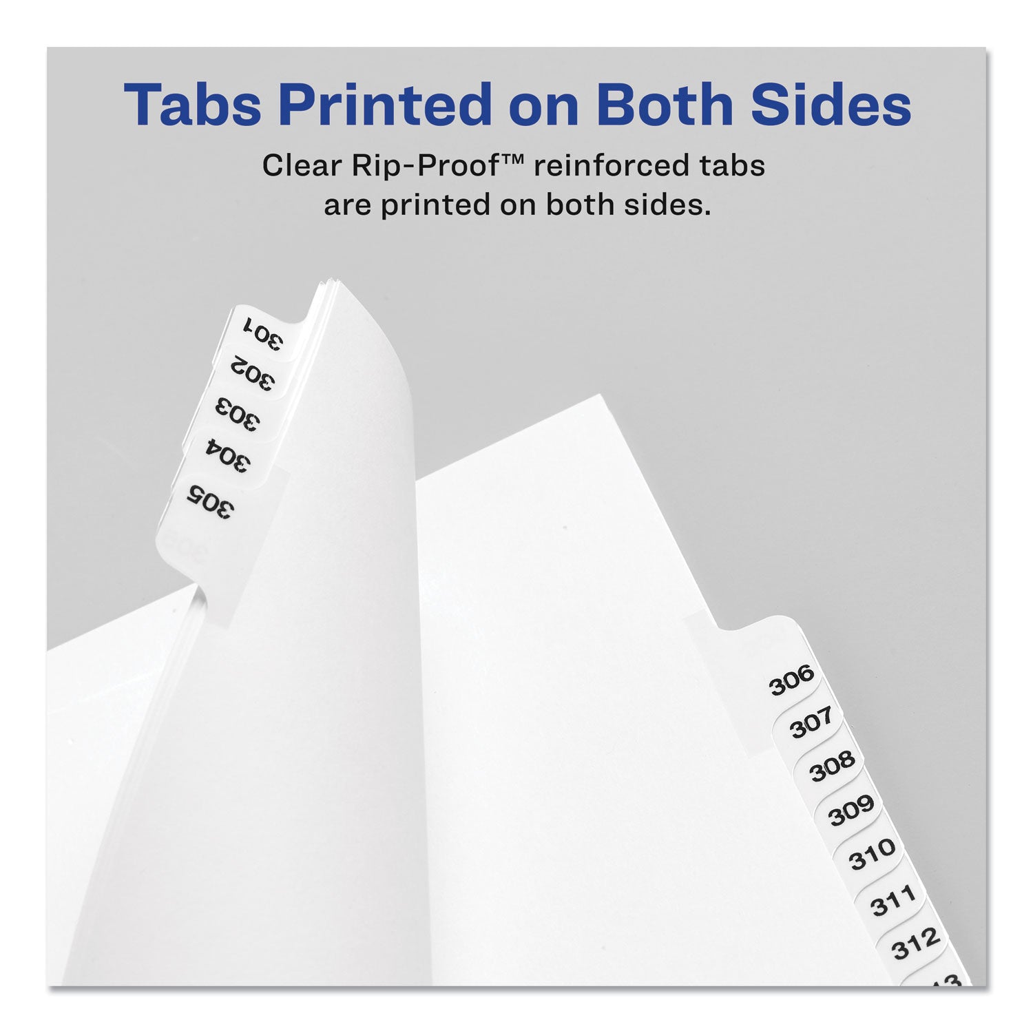 Avery® Avery-Style Preprinted Legal Bottom Tab Divider, 26-Tab, Exhibit G, 11 x 8.5, White, 25/PK