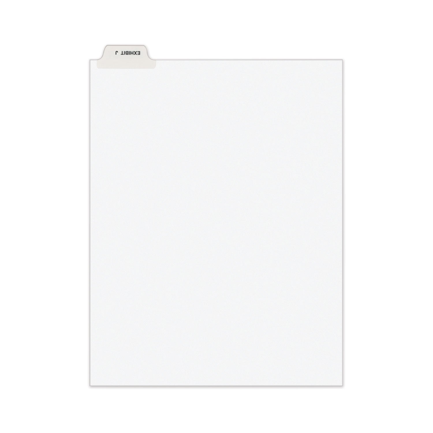 Avery-Style Preprinted Legal Bottom Tab Divider, 26-Tab, Exhibit J, 11 x 8.5, White, 25/PK
