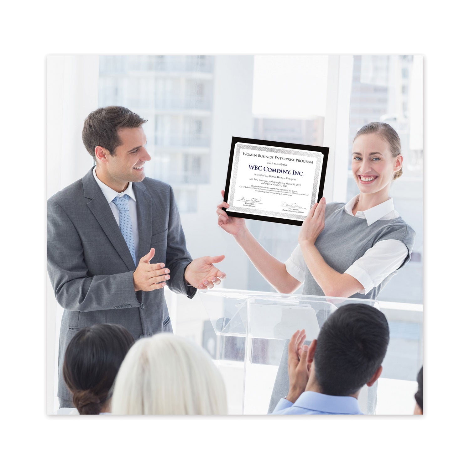 Great Papers!® Foil Border Certificates, 8.5 X 11, White/silver With Braided Silver Border,15/pack