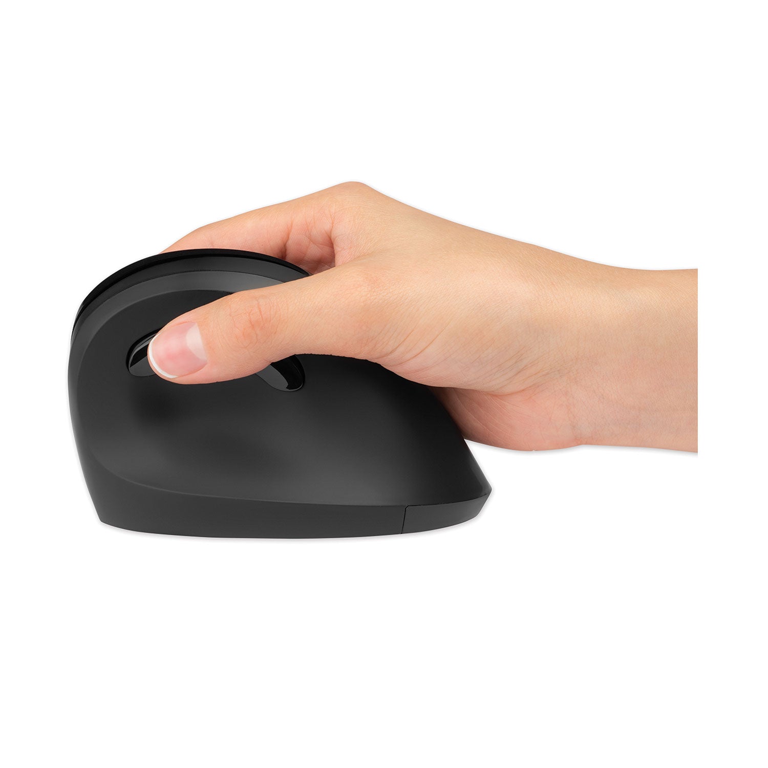 Kensington® Pro Fit Ergo Vertical Wireless Mouse, 2.4 Ghz Frequency/65.62 Ft Wireless Range, Right Hand Use, Black