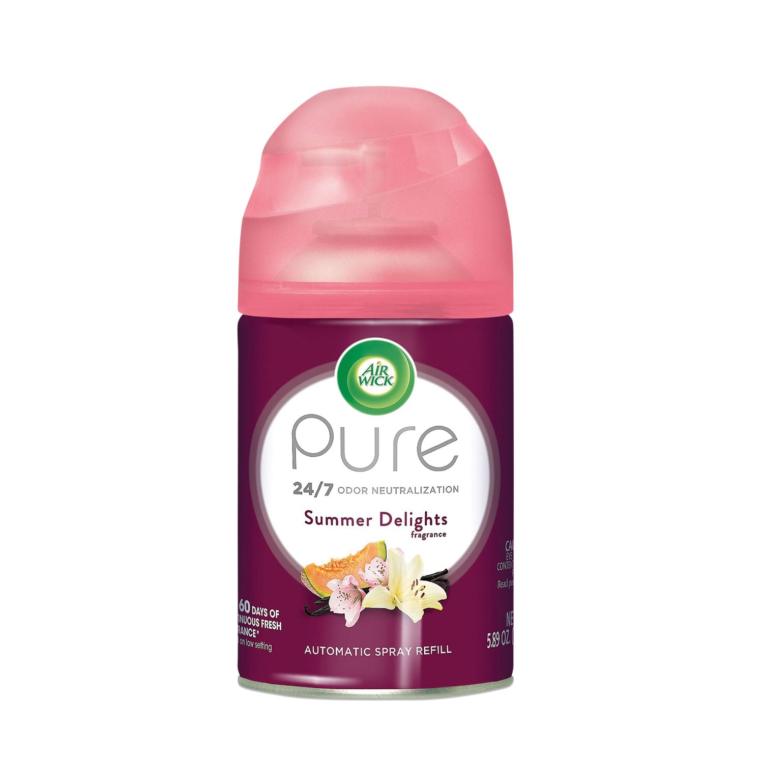 Air Wick® Freshmatic Life Scents Ultra Refill, Summer Delights, 5.89 Oz Aerosol Spray, 6/carton