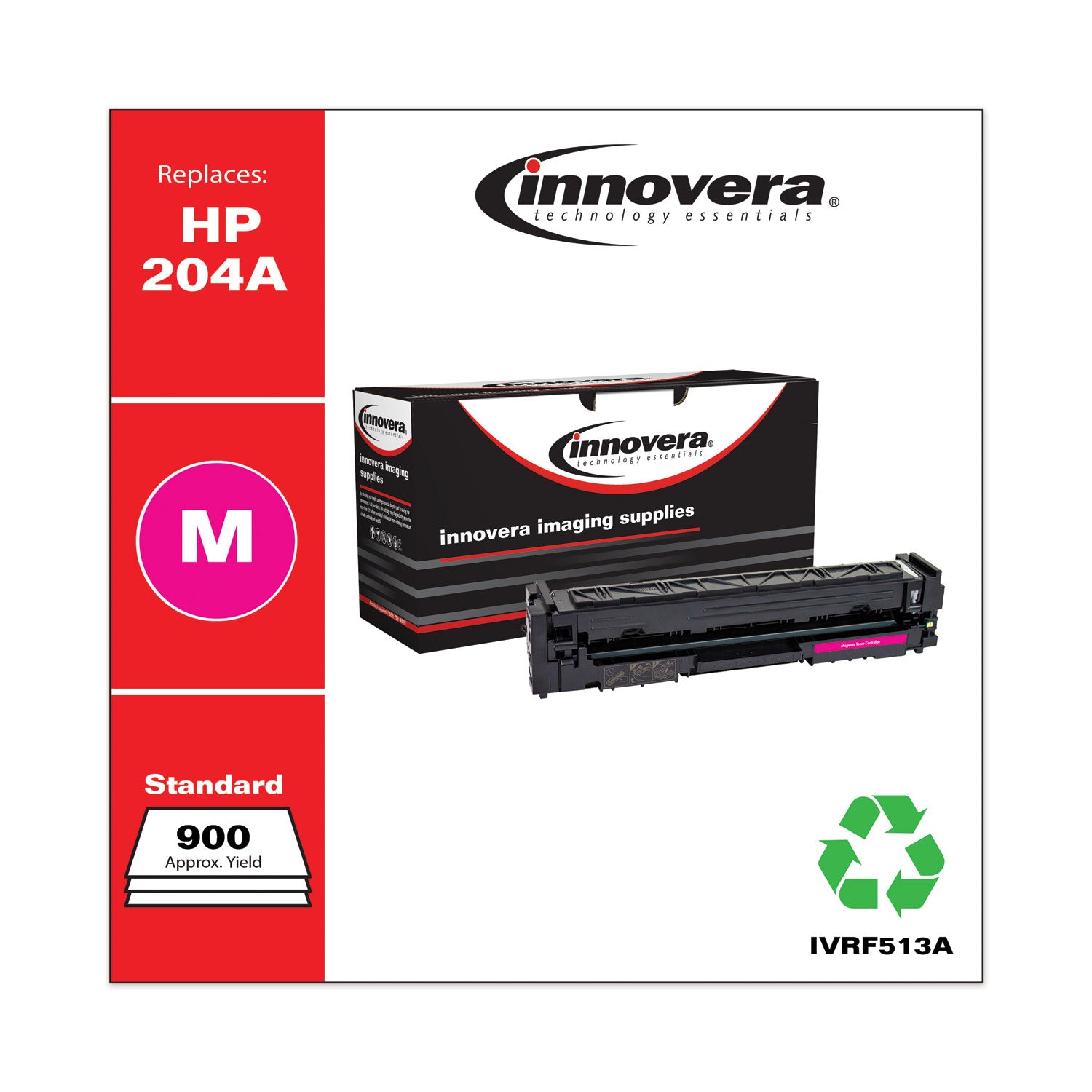 Innovera® Remanufactured Magenta Toner, Replacement for 204A (CF513A), 900 Page-Yield