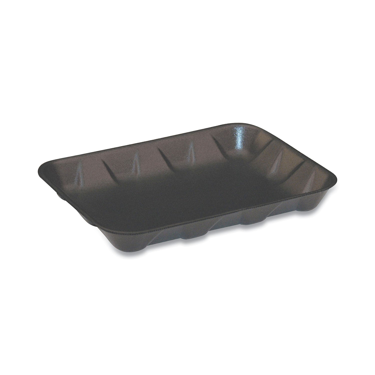 Supermarket Tray, #4D, 9.58 x 7.08 x 1.25, Black, Foam, 400/Carton