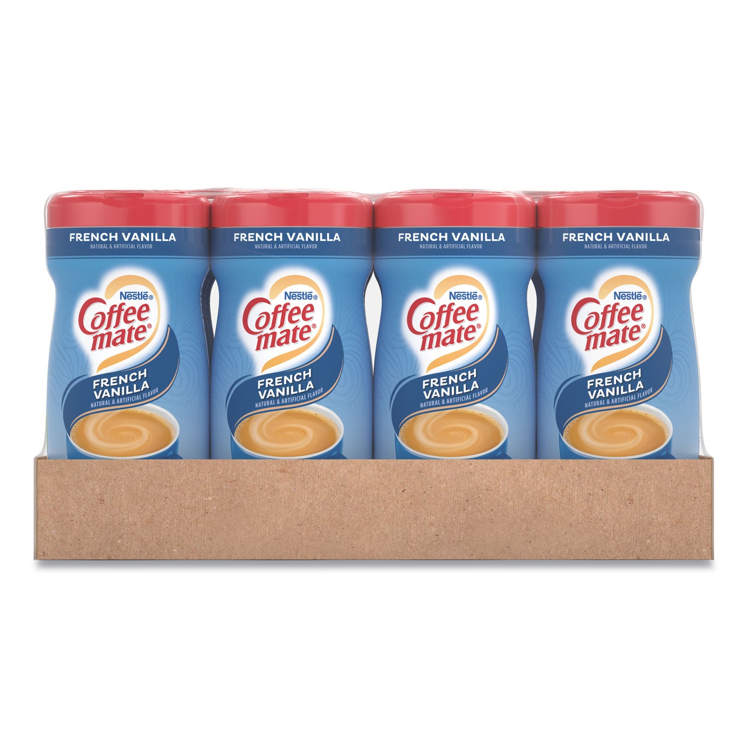 Coffee mate® Non-Dairy Powdered Creamer, French Vanilla, 15 Oz Canister, 12/carton