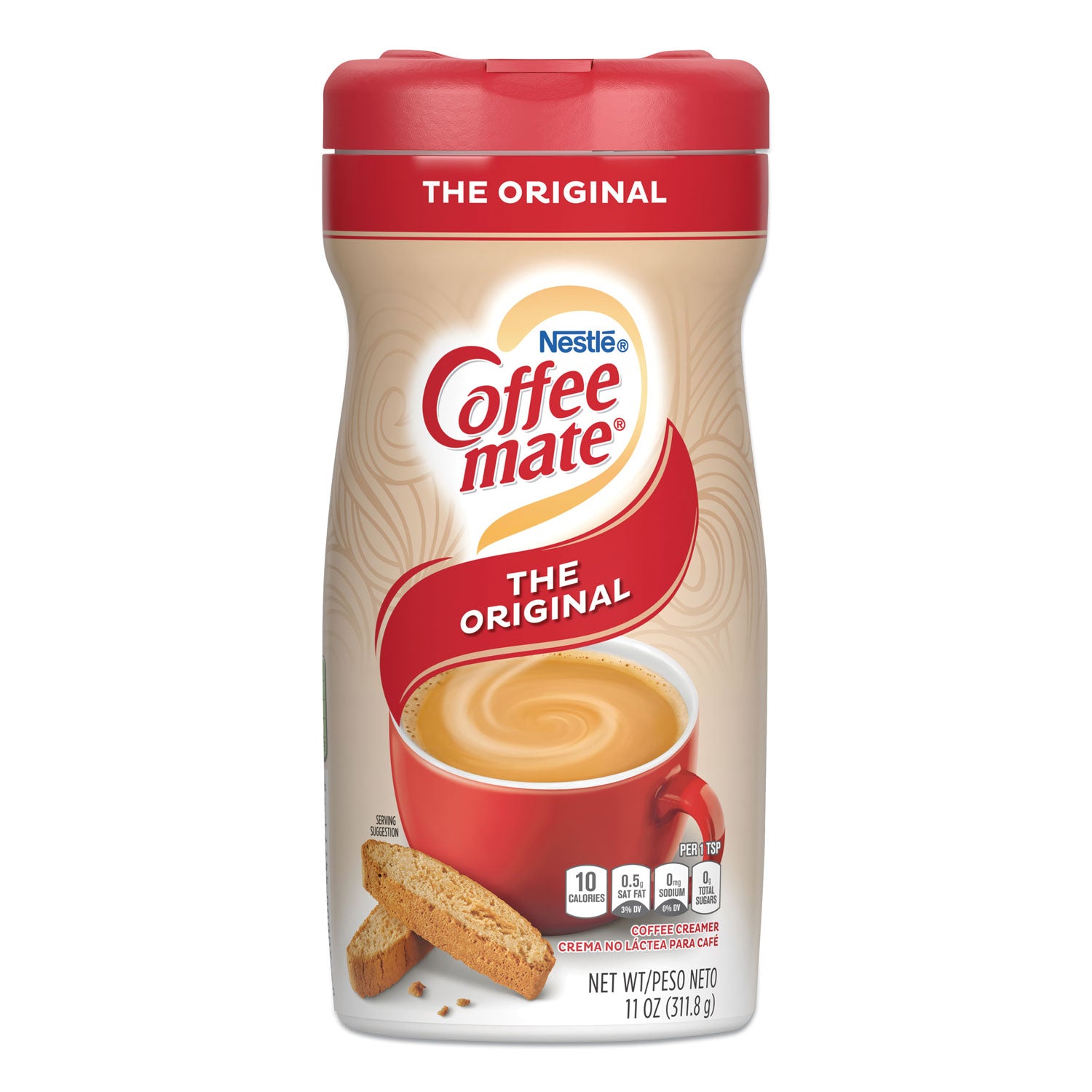 Coffee mate® Non-Dairy Powdered Creamer, Original, 11 Oz Canister, 12/carton