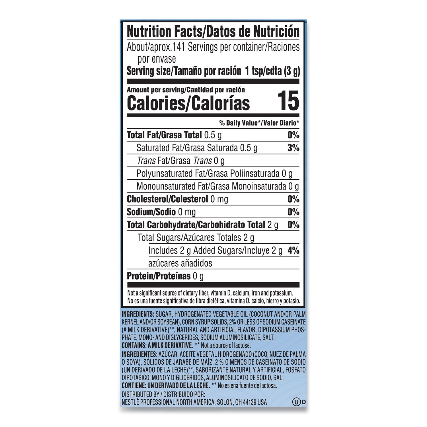 Coffee mate® French Vanilla Creamer Powder, 15 oz Canister