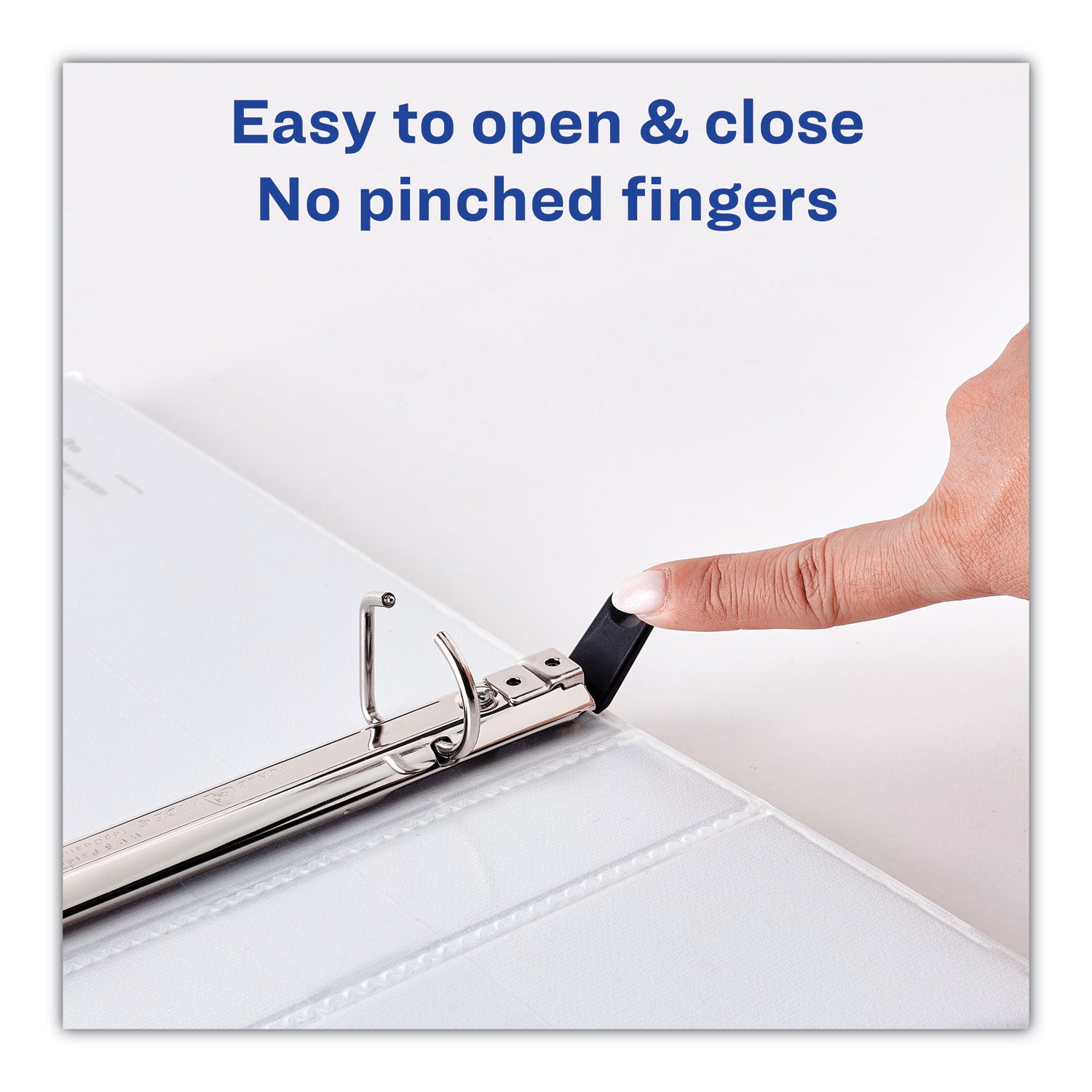 Avery® Heavy-Duty Non Stick View Binder With Durahinge And Slant Rings, 3 Rings, 3" Capacity, 11 X 8.5, White, 2/pack