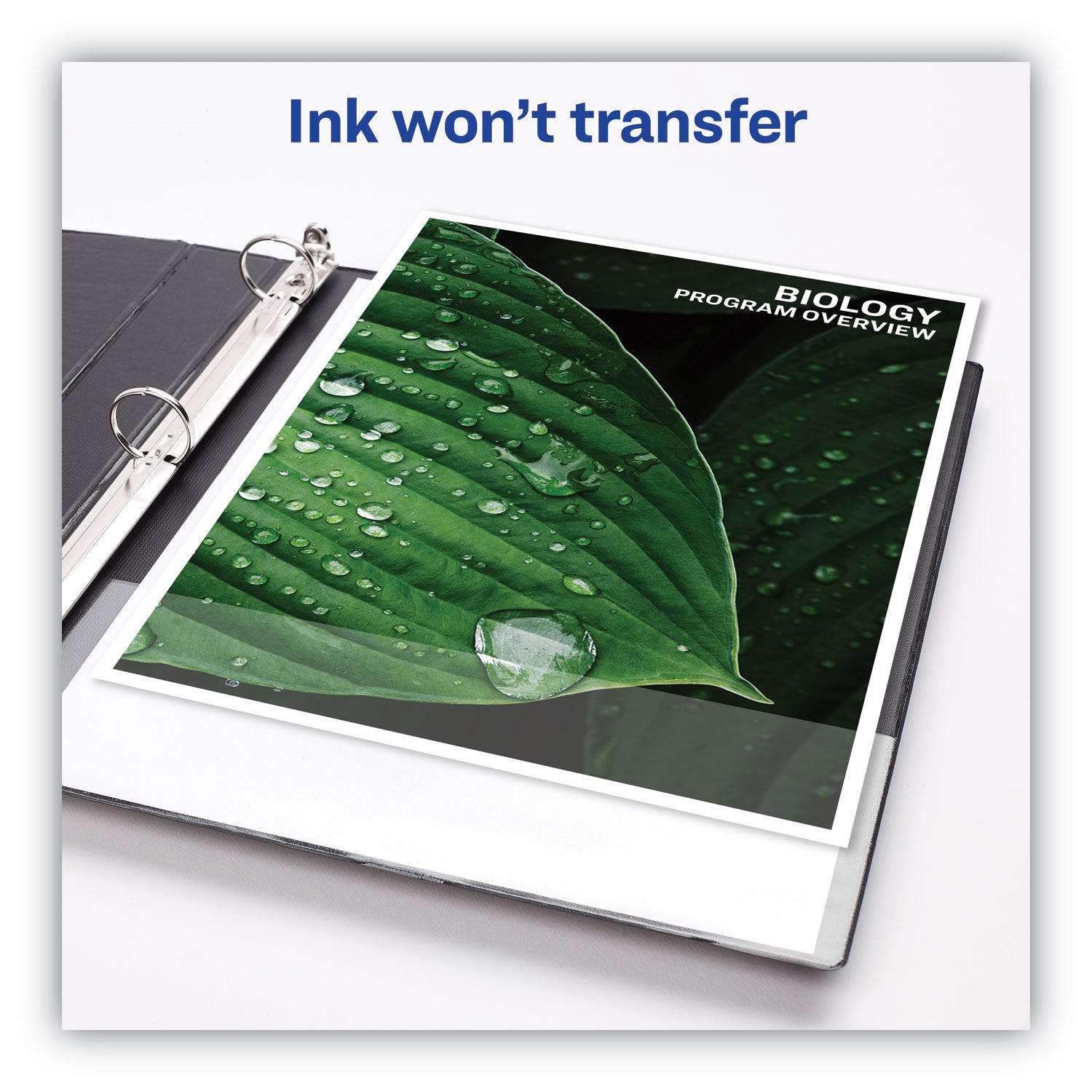 Avery® Heavy-Duty Non Stick View Binder With Durahinge And Slant Rings, 3 Rings, 3" Capacity, 11 X 8.5, White, 2/pack