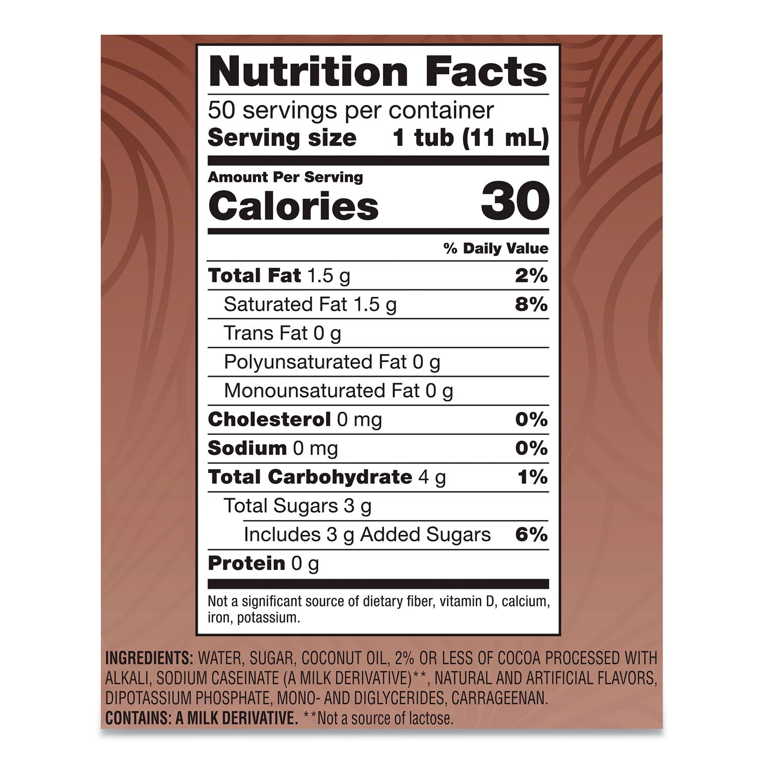 Coffee mate® Liquid Coffee Creamer, Cafe Mocha, 0.38 oz Mini Cups, 50/Box, 4 Boxes/Carton