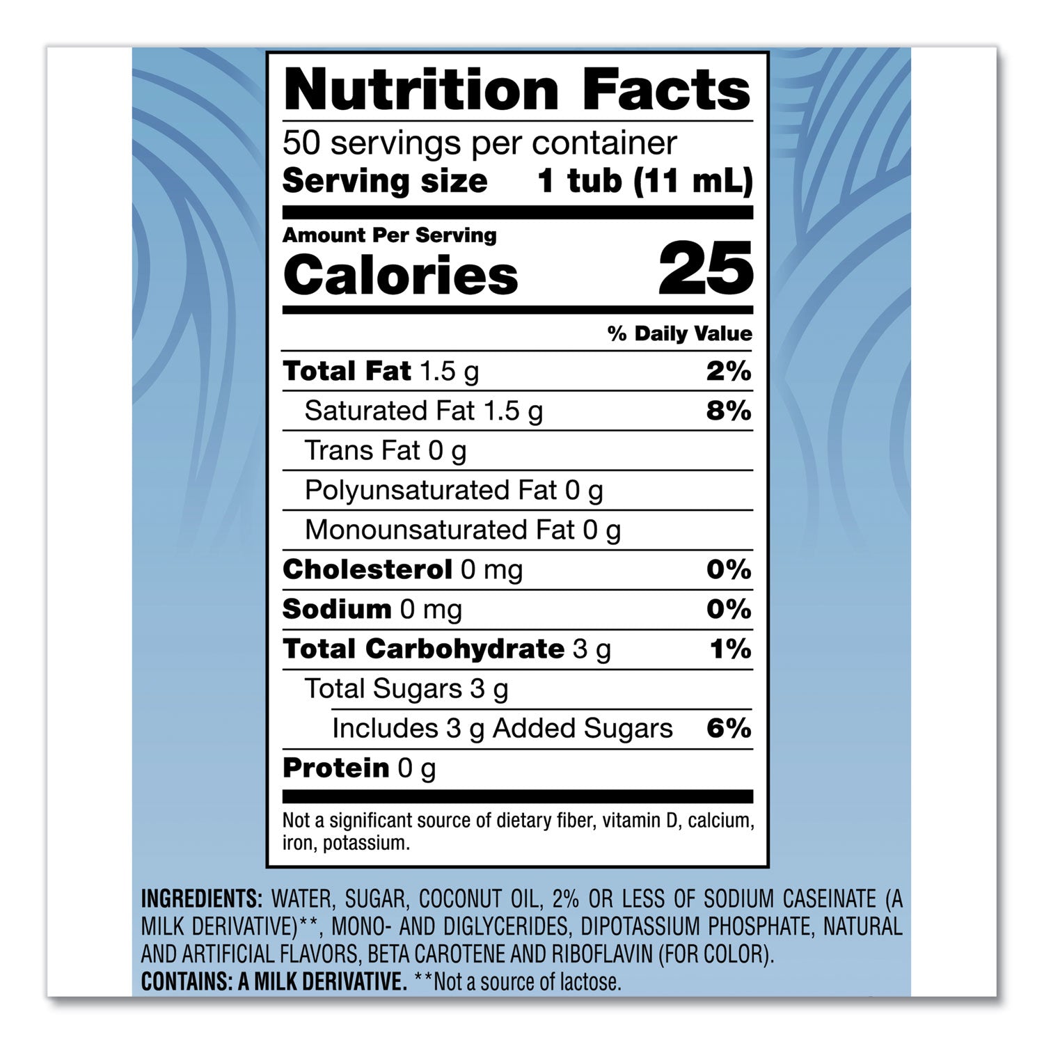 Coffee mate® Liquid Coffee Creamer, French Vanilla, 0.38 Oz Mini Cups, 50/box