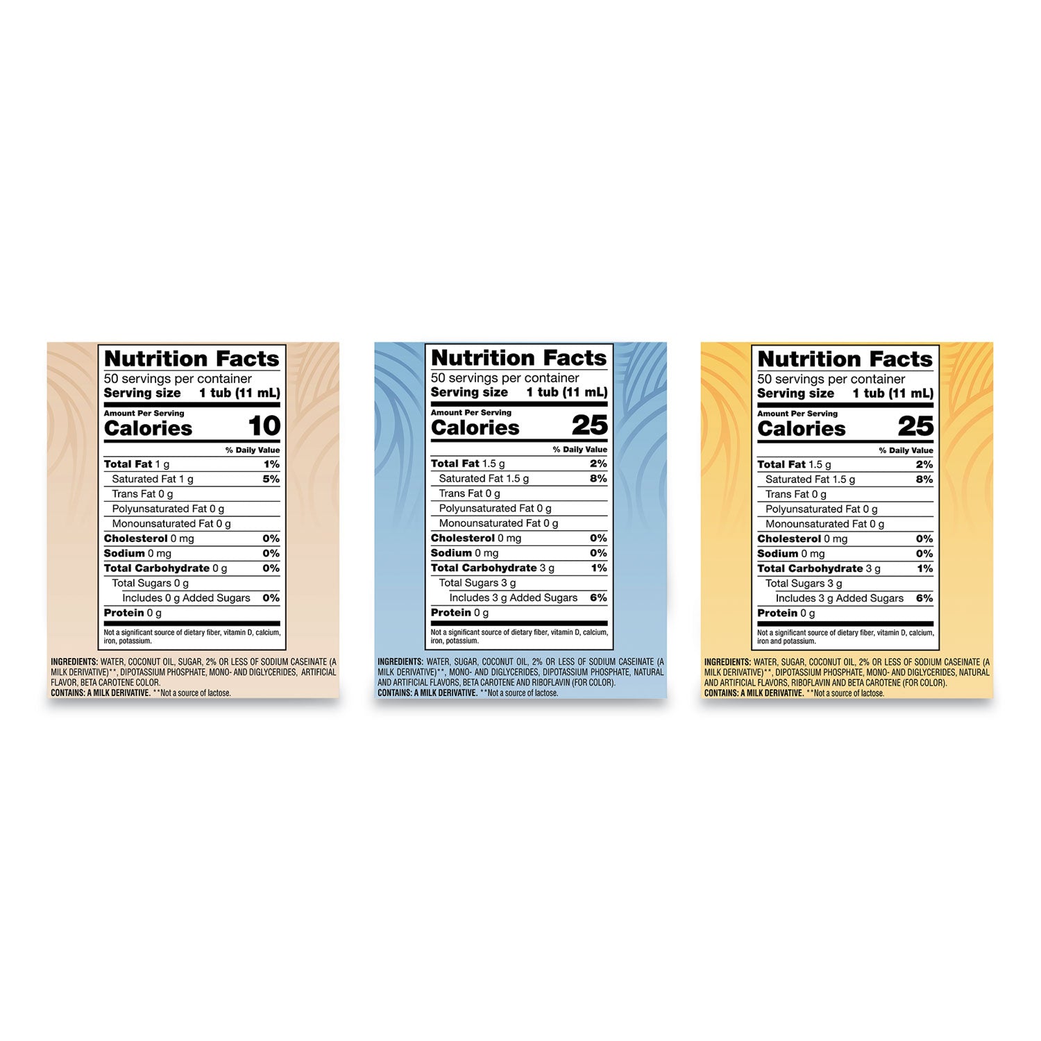 Coffee mate® Liquid Coffee Creamer, Assorted Flavors, 0.38 oz Mini Cups, 150/Carton