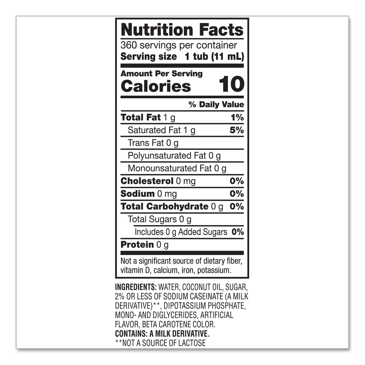 Coffee mate® Liquid Coffee Creamer, Original, 0.38 Oz Mini Cups, 360/carton