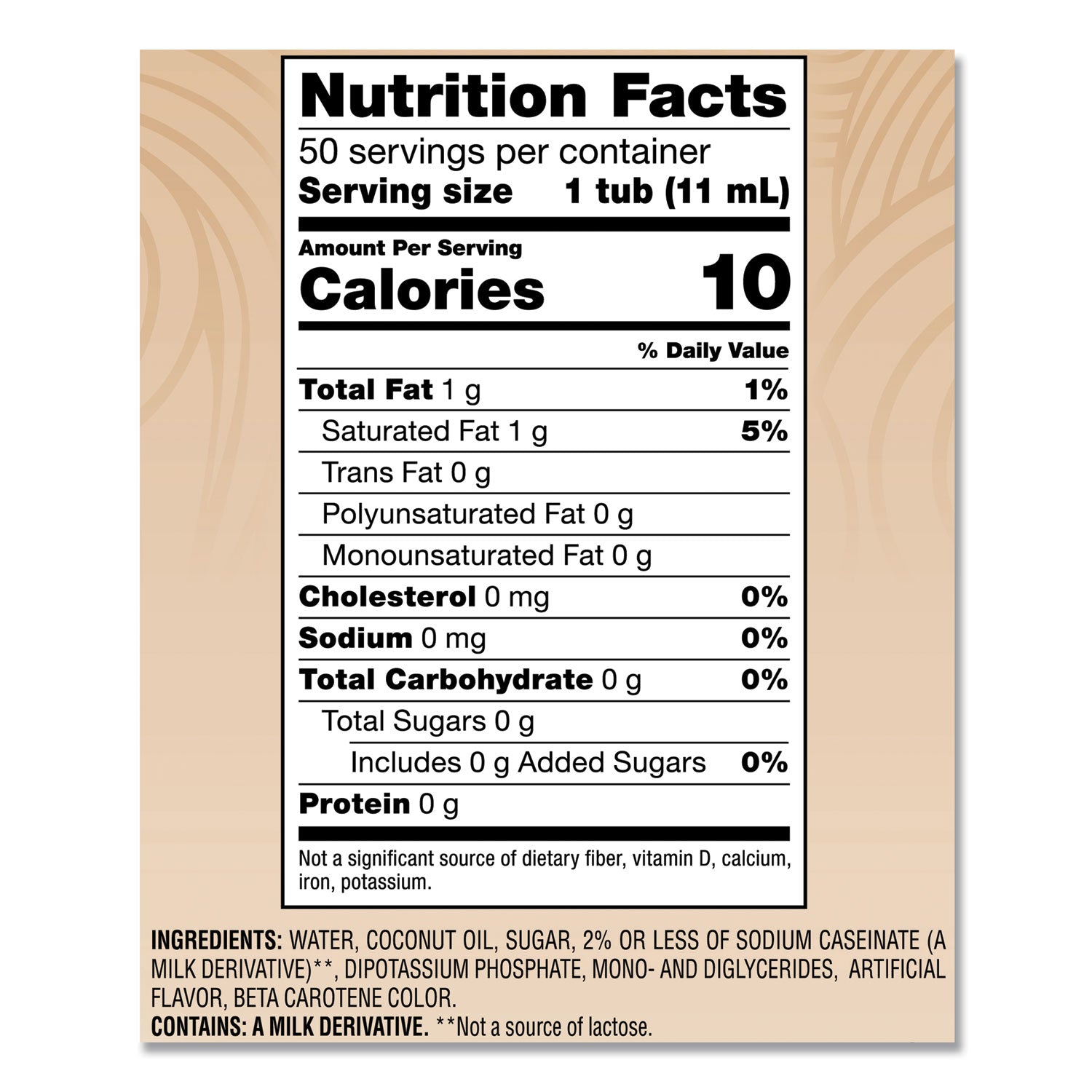 Coffee mate® Liquid Coffee Creamer, Original, 0.38 oz Mini Cups, 50/Box, 4 Boxes/Carton