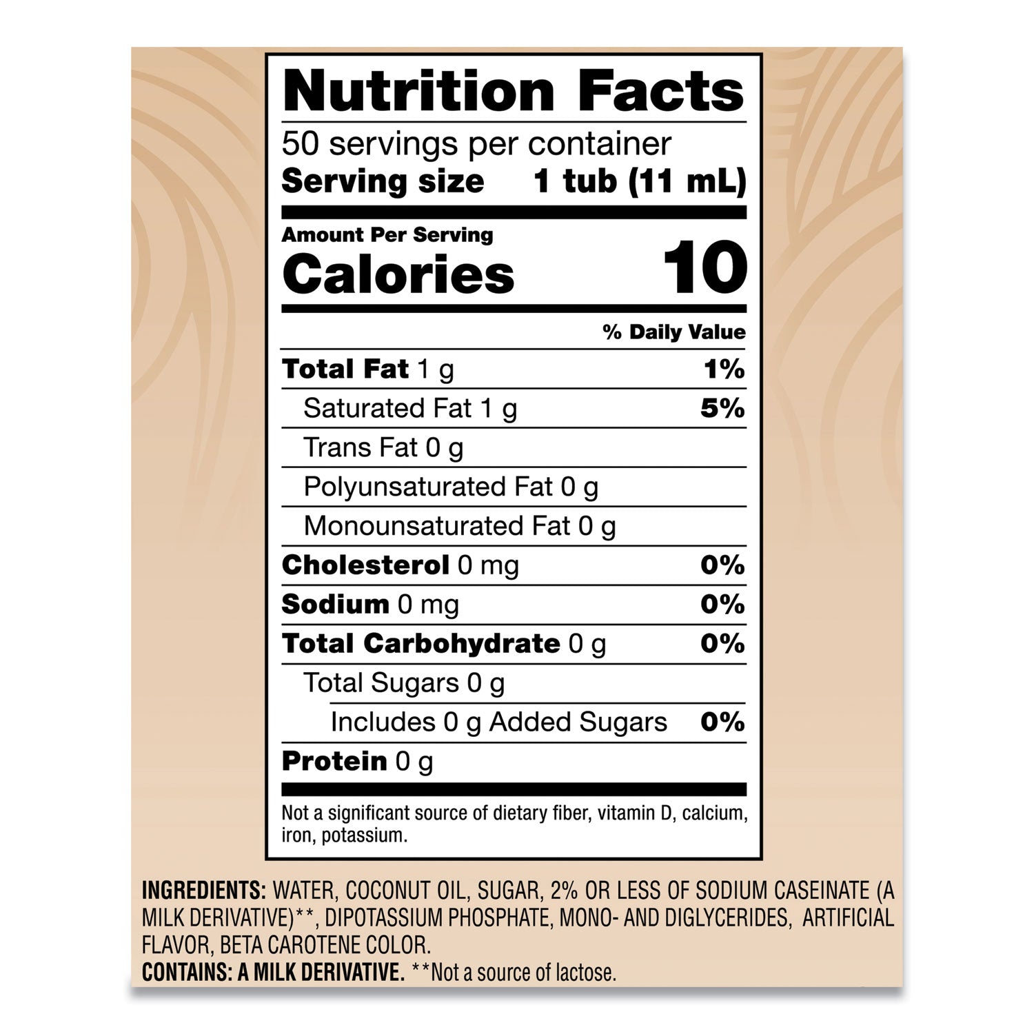 Coffee mate® Liquid Coffee Creamer, Original, 0.38 Oz Mini Cups, 50/box