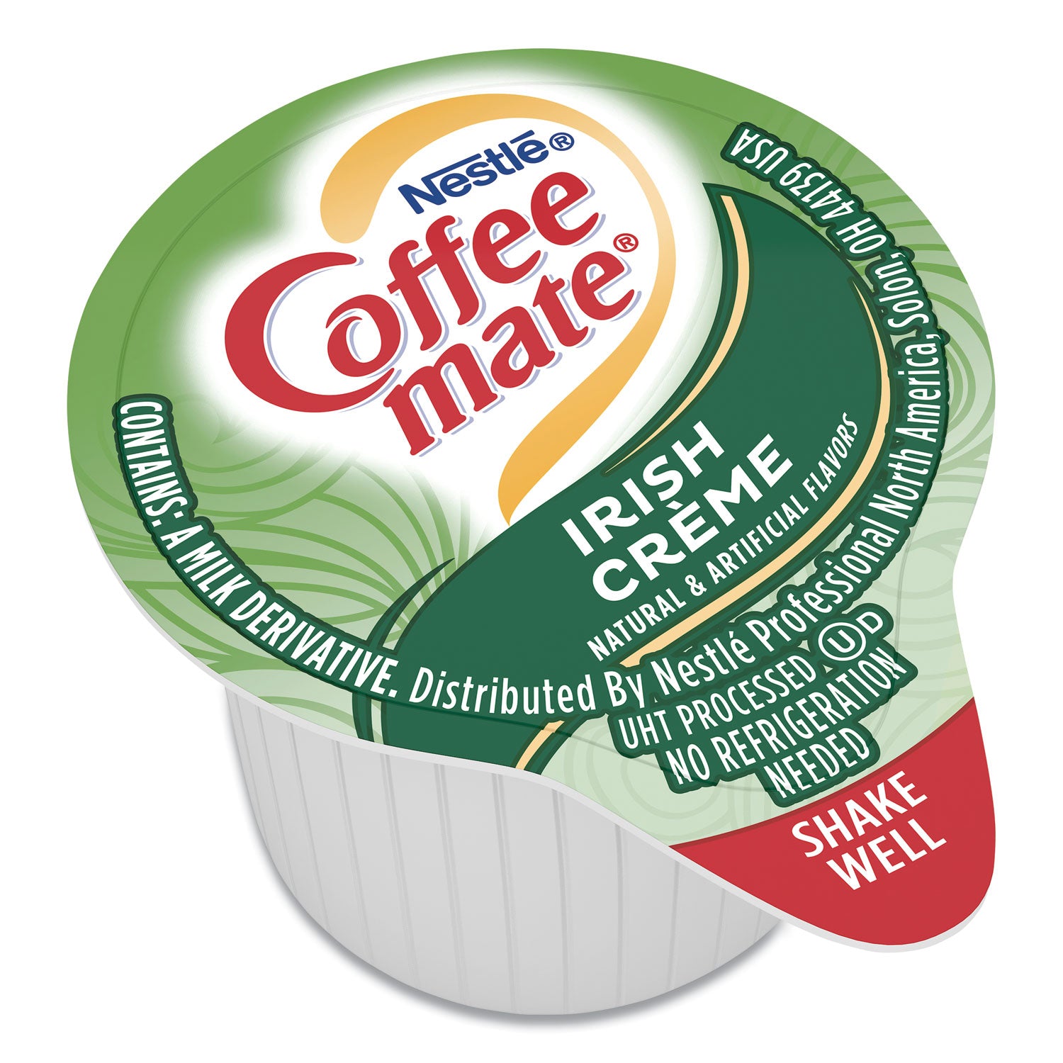 Coffee mate® Liquid Coffee Creamer, Irish Cream, 0.38 oz Mini Cups, 50/Box, 4 Boxes/Carton