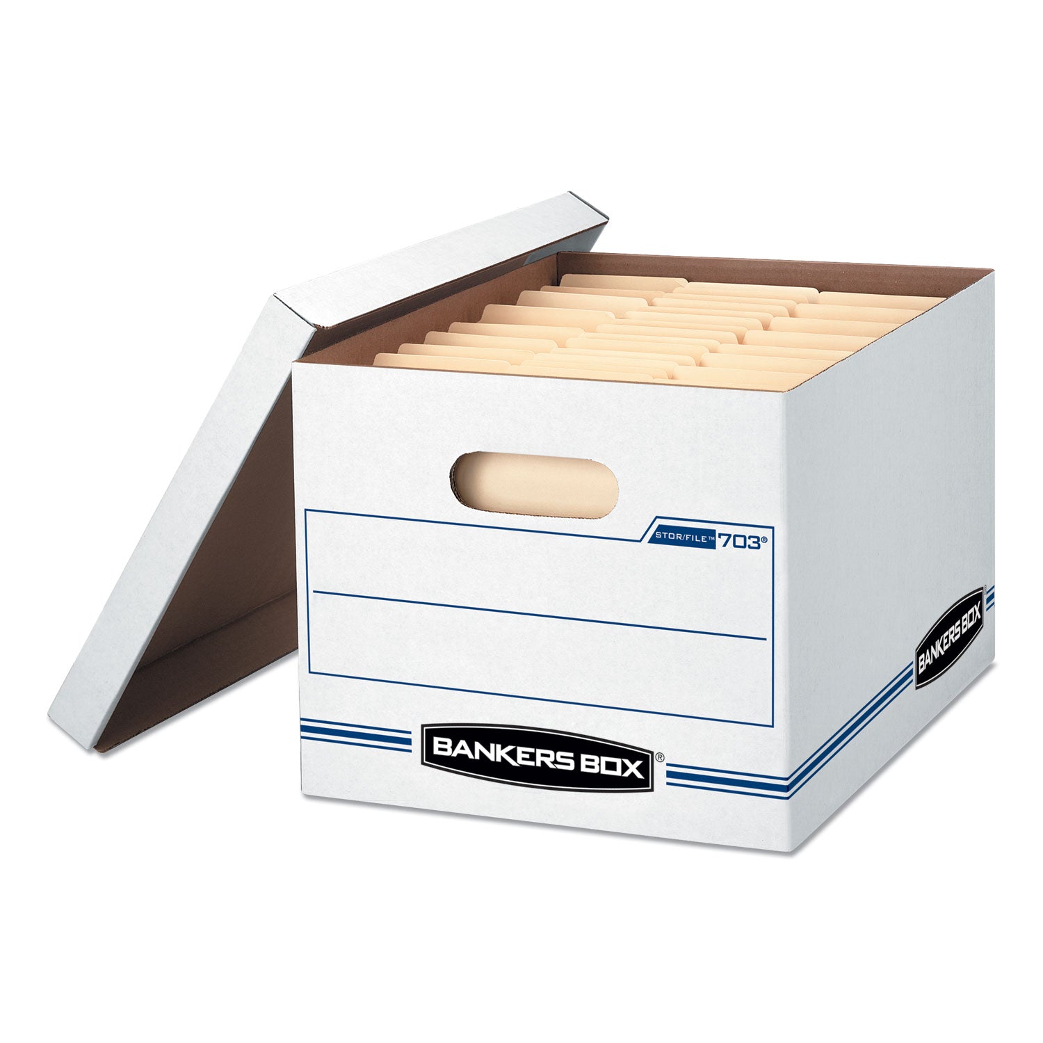 Bankers Box® Stor/file Basic-Duty Storage Boxes, Letter/legal Files, 12" X 16.25" X 10.5", White, 20/carton
