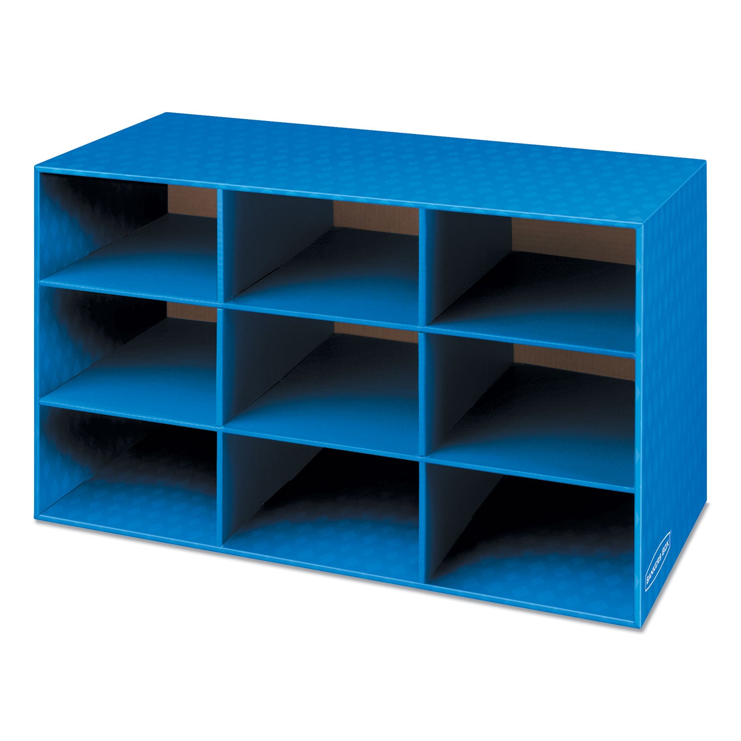 Bankers Box® Classroom Literature Sorter, 9 Compartments, 28.25 x 13 x 16, Blue