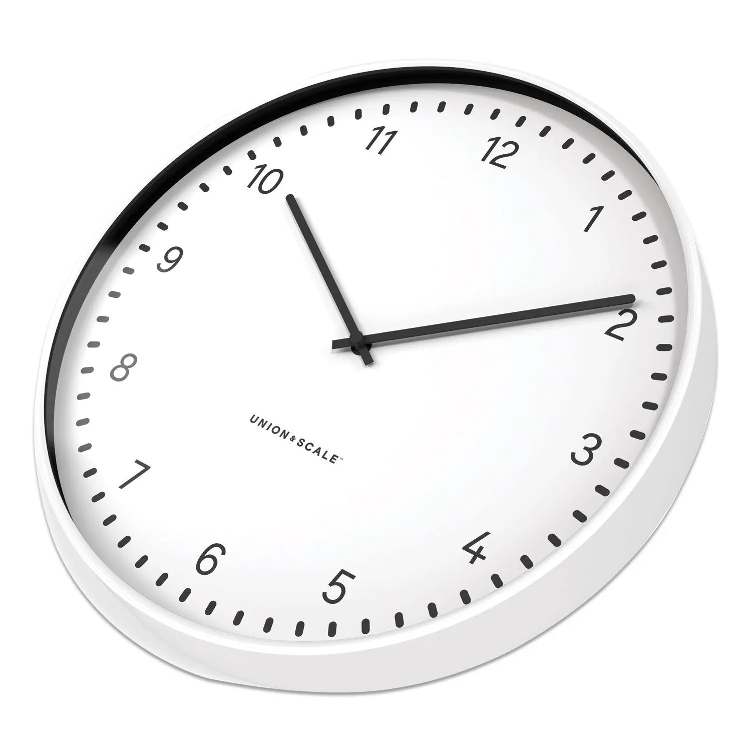 Essentials Contemporary Round Wall Clock, 15" Overall Diameter, White Case, 1 AA (sold separately) Union & Scale™ Flipcost