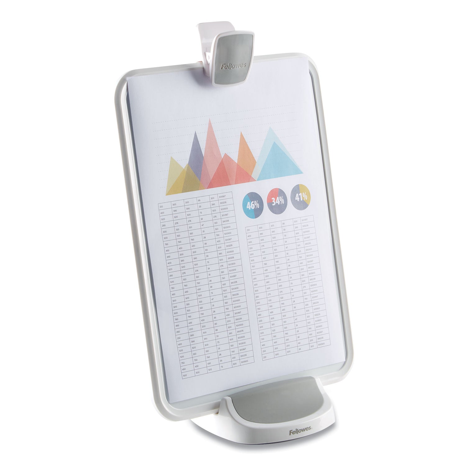 Fellowes® I-Spire Series Document Lift, 100 Sheet Capacity, Abs Plastic/high Impact Polystyrene, White/gray