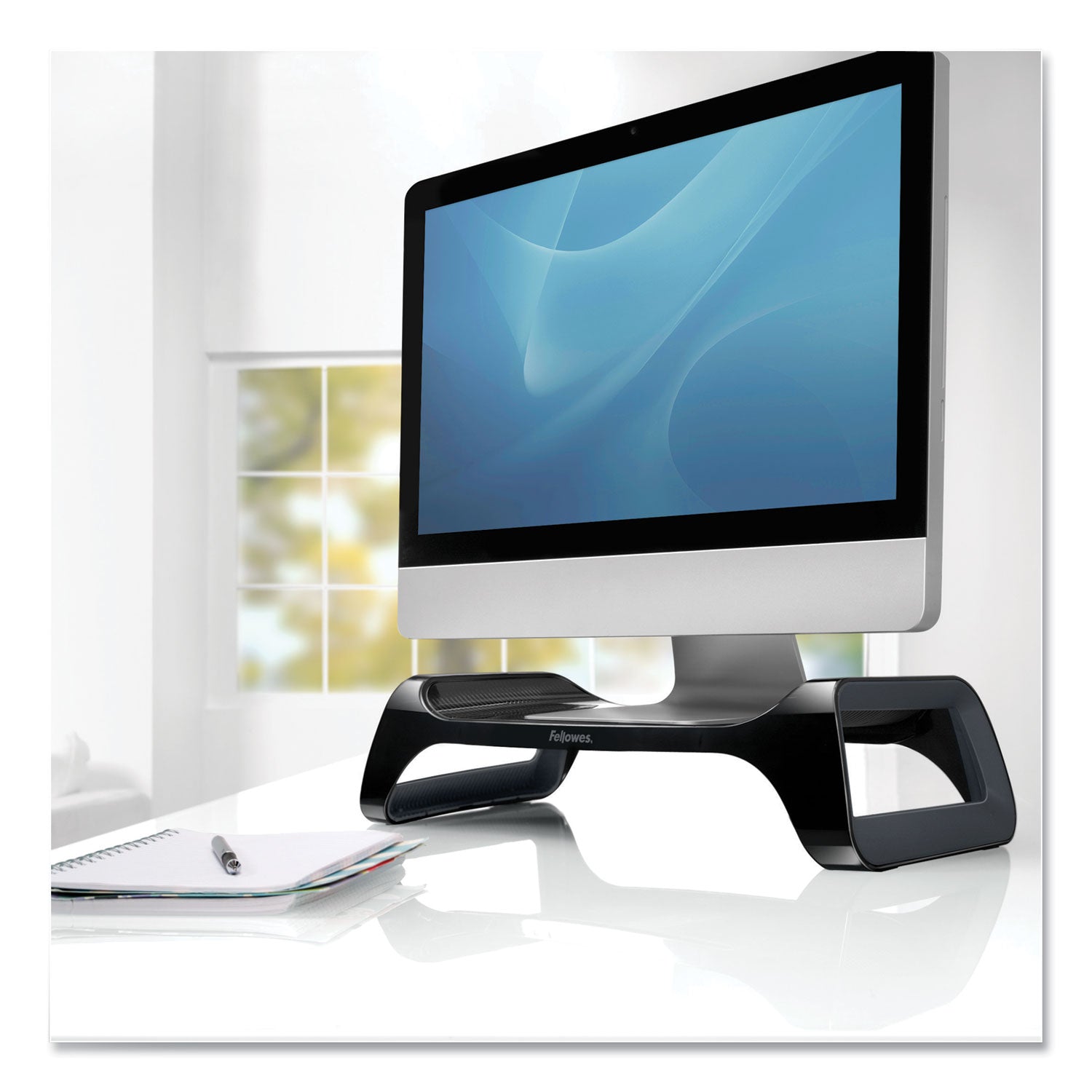 Fellowes® I-Spire Series Monitor Lift, 20" X 8.88" X 4.88", Black, Supports 25 Lbs