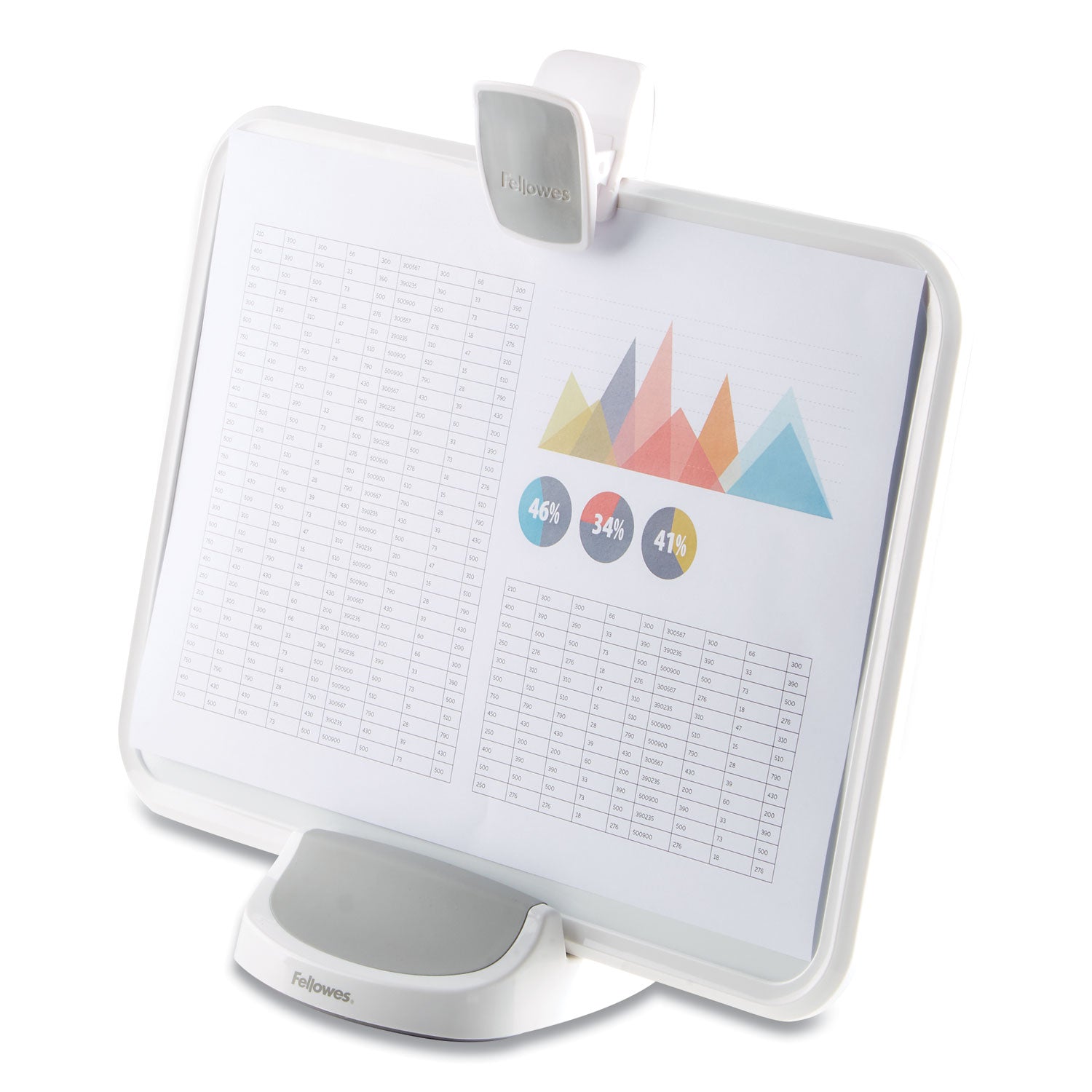 Fellowes® I-Spire Series Document Lift, 100 Sheet Capacity, Abs Plastic/high Impact Polystyrene, White/gray